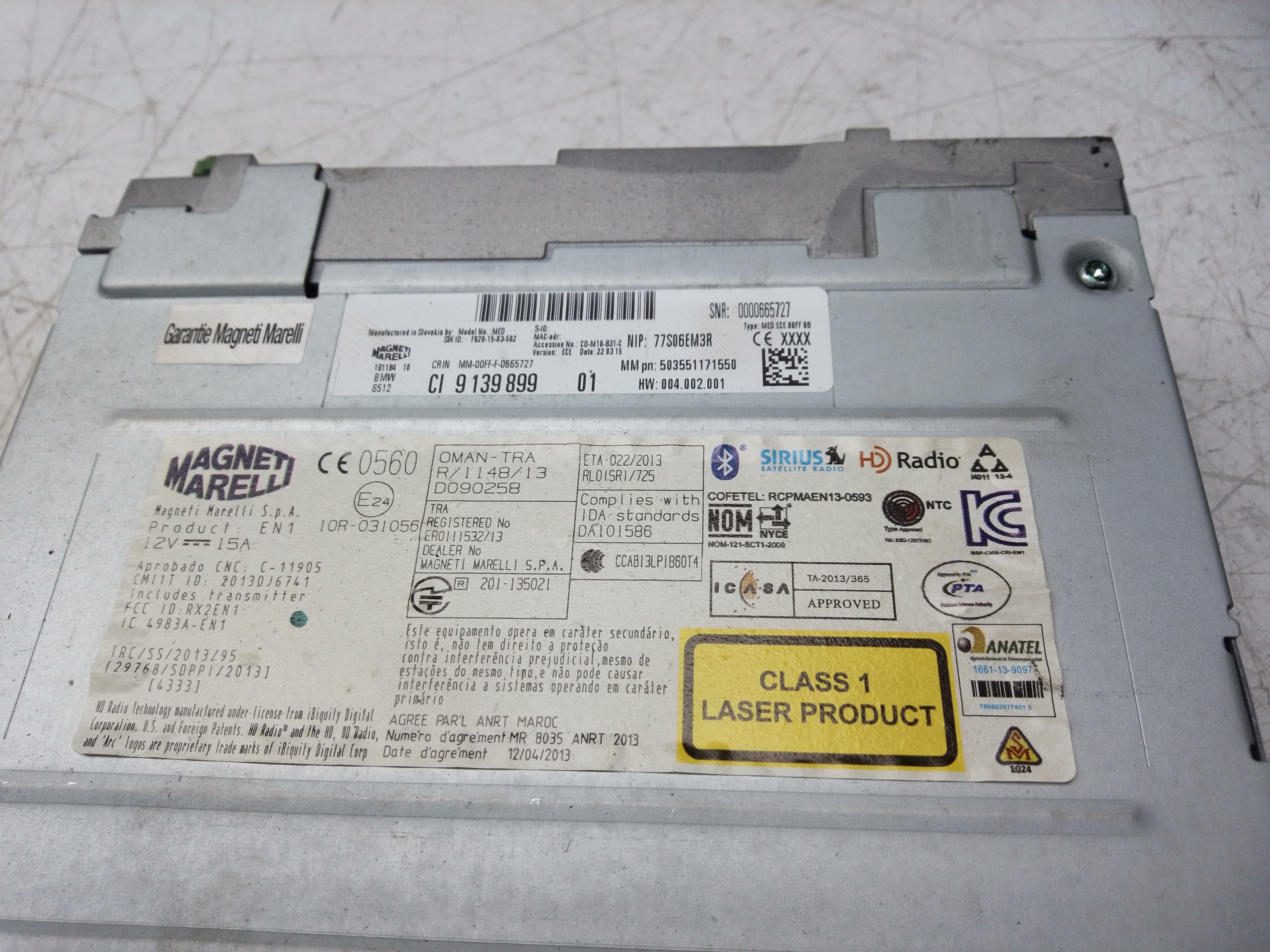 BMW 1 & 2 Series F20 F21 F22 Stereo Radio Audio Head Unit Player (9139899)