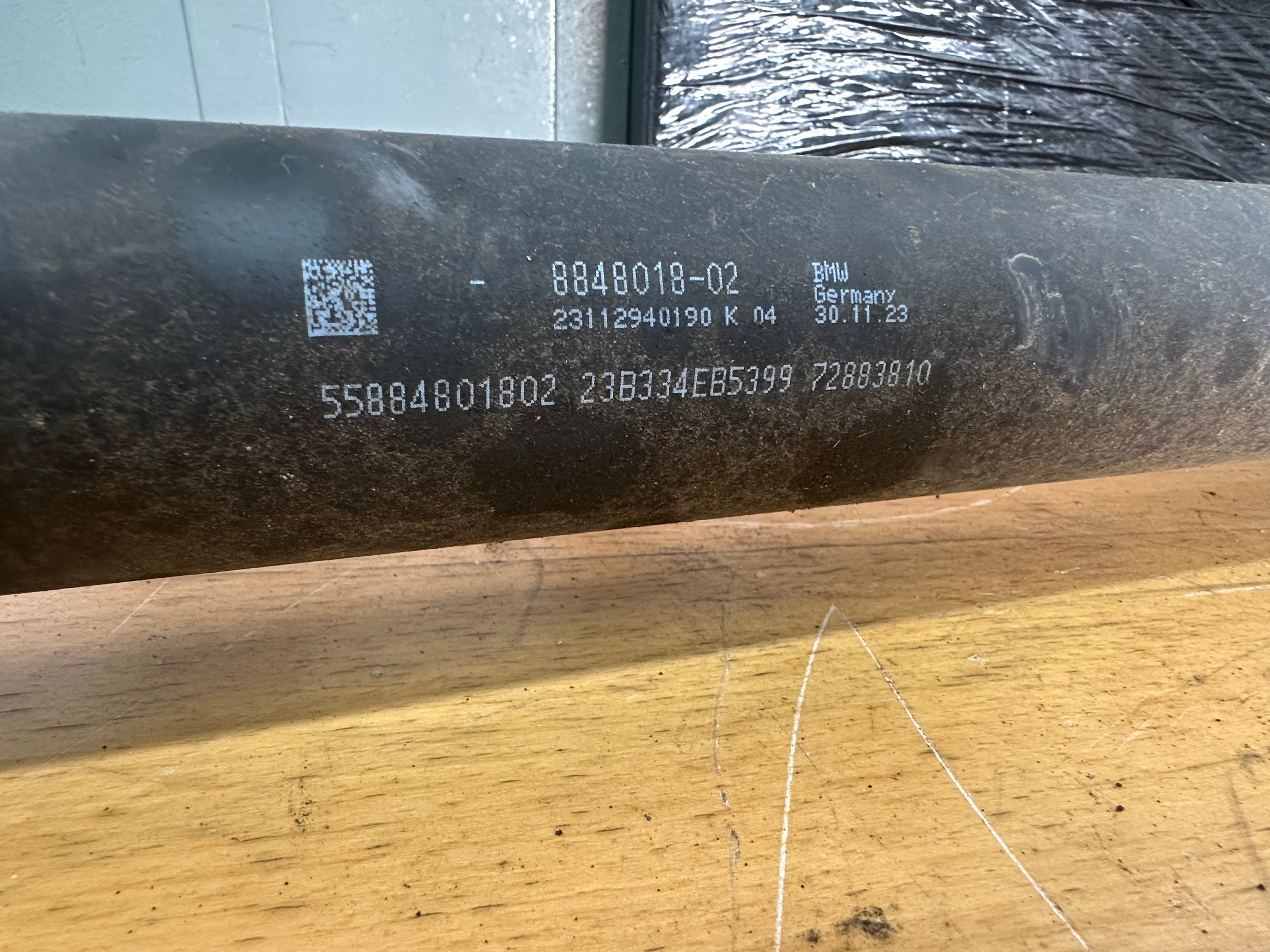 BMW 3 Series Petrol Prop Shaft 2019-2024 (8848018-02) (72883810)