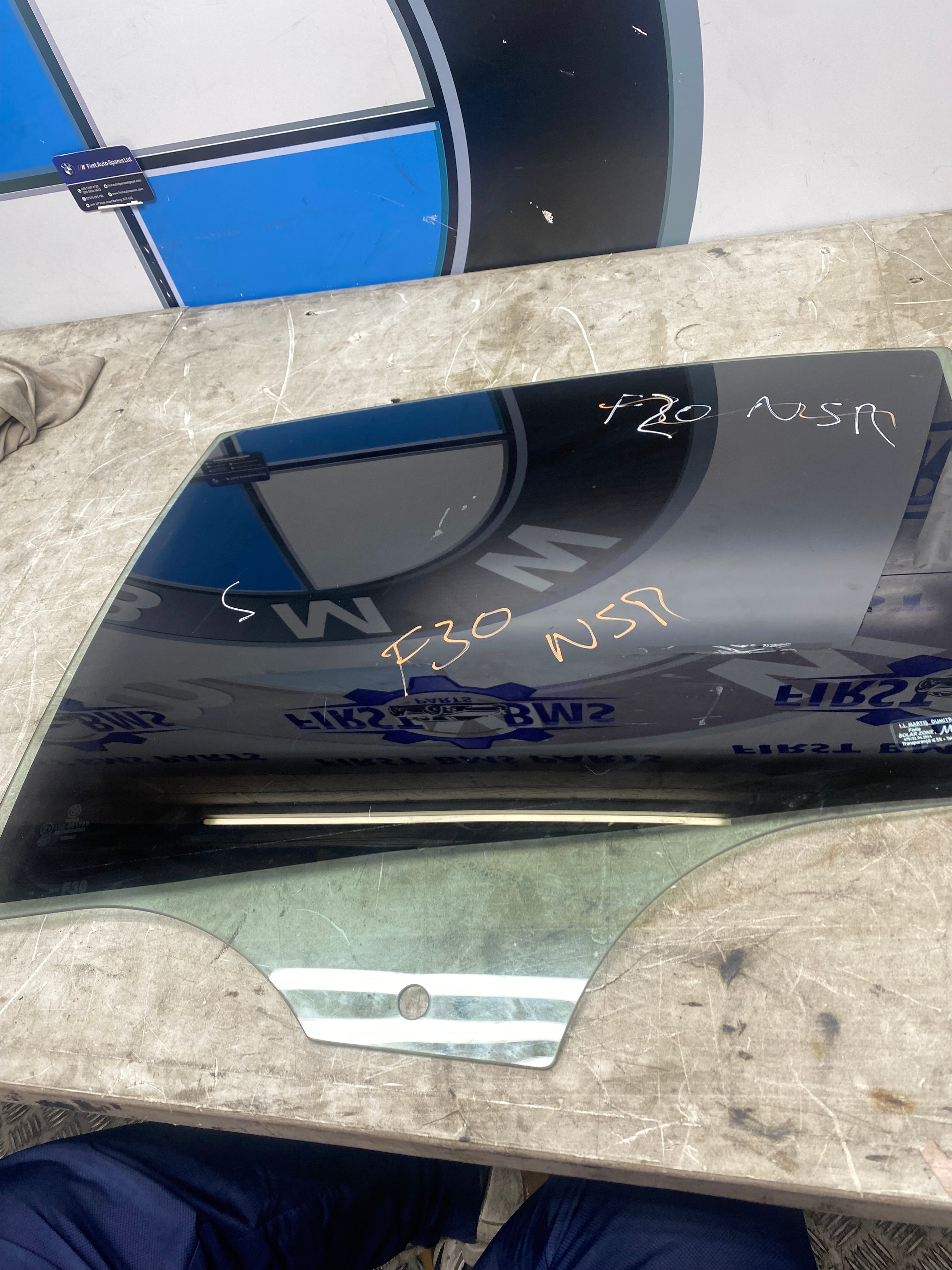 BMW 3 Series F30 Rear Passenger Side Window Glass – 2012–2019