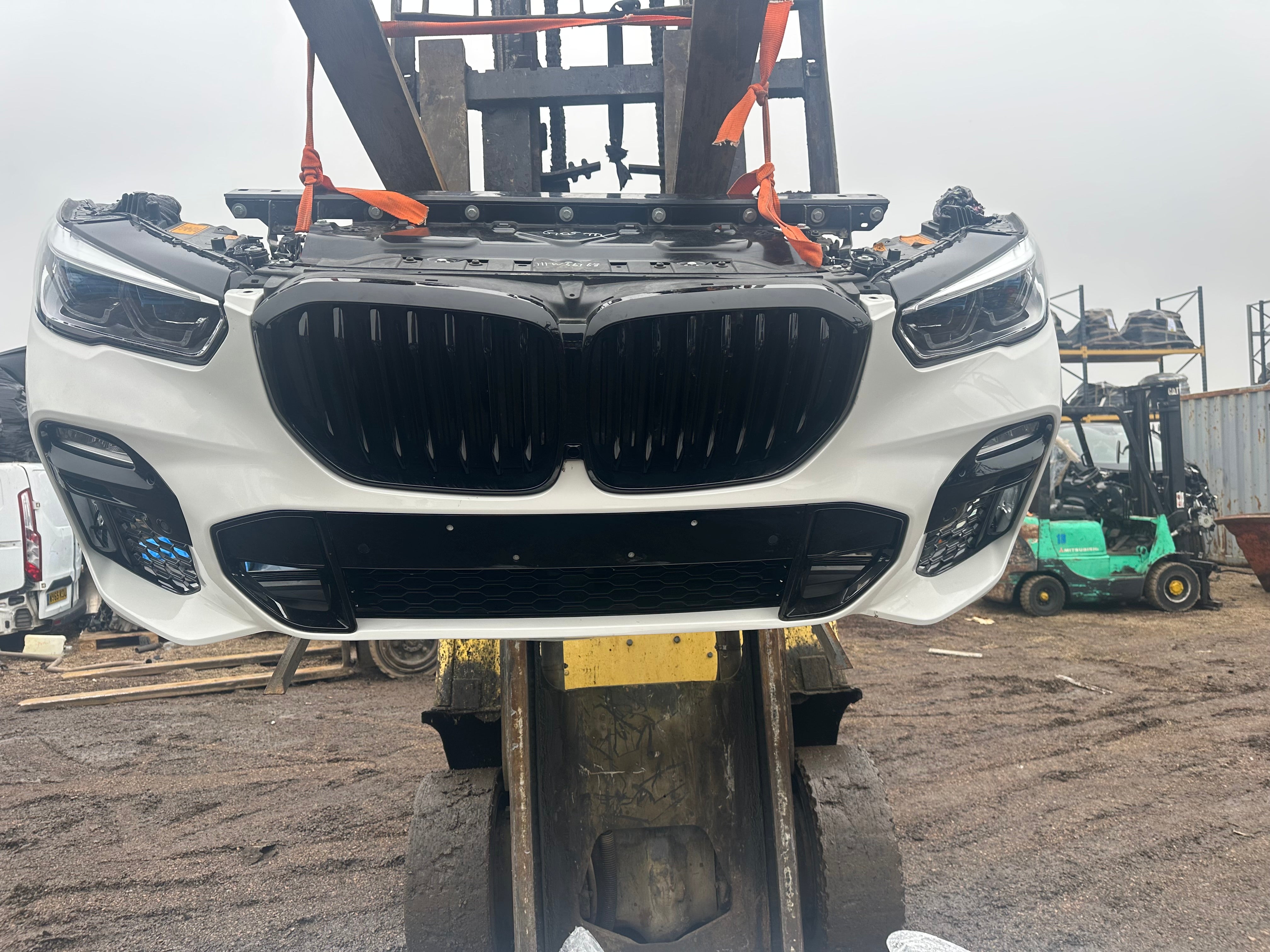 BMW X5 G05 M Sport 2019-2023 Complete Nose Cut with Laser Headlights, Complete Bumper, Slam Panel, and Rad Pack