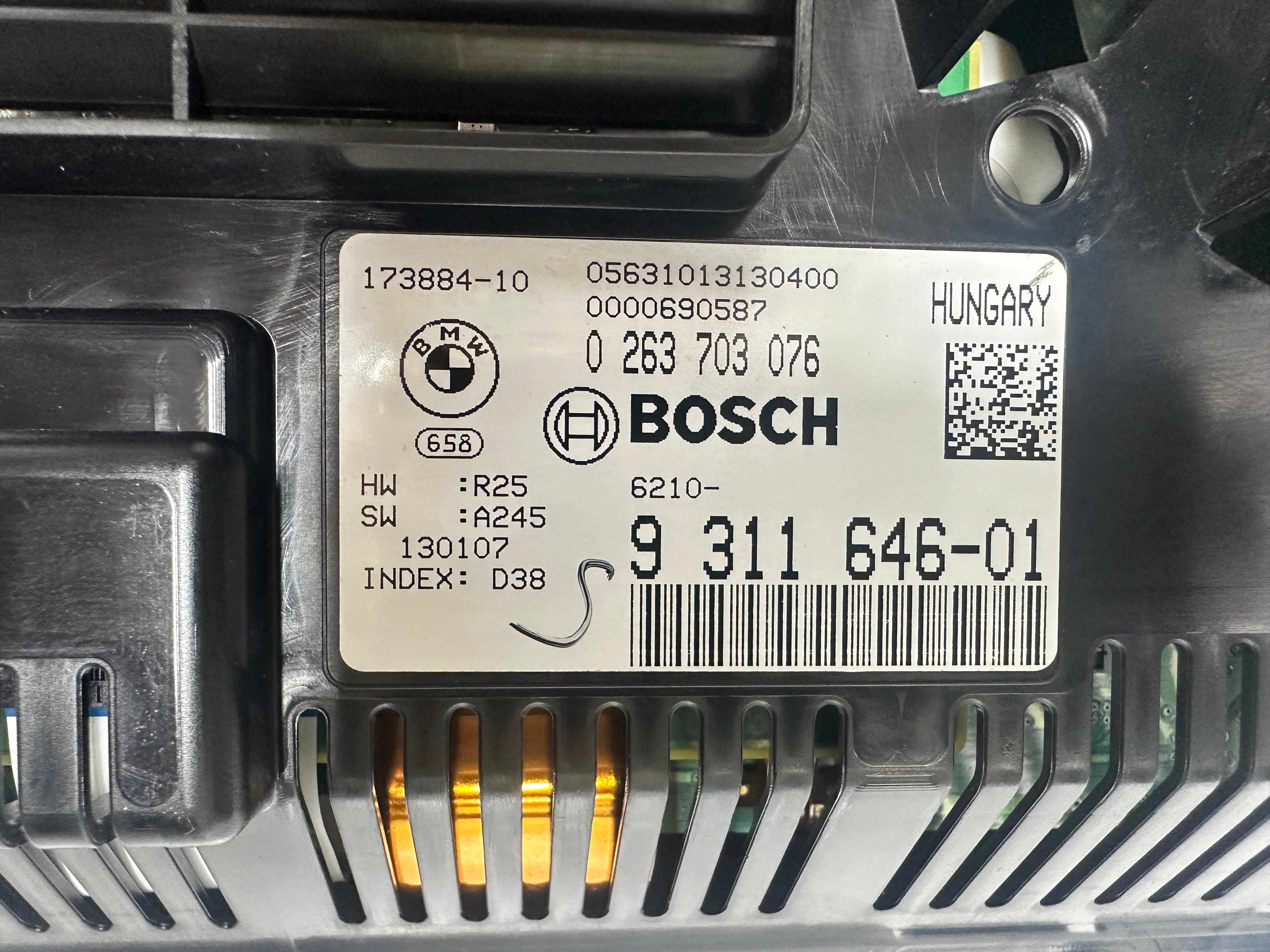 BMW 6 Series F12 Instrument Cluster (173884-10) (9311646-01) BOSCH