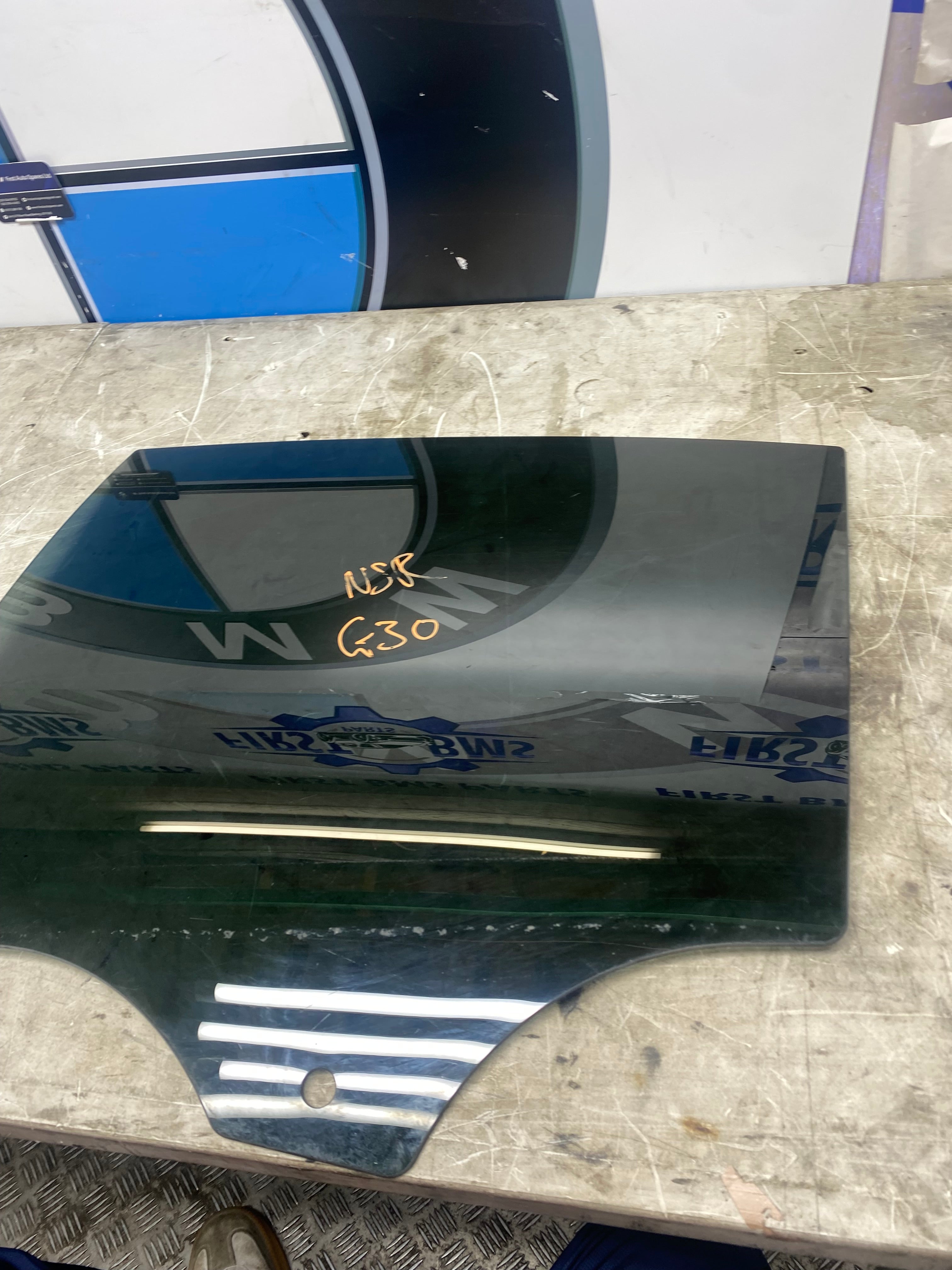 BMW 5 Series G30 Rear Passenger Side Window Glass – 2017–2023