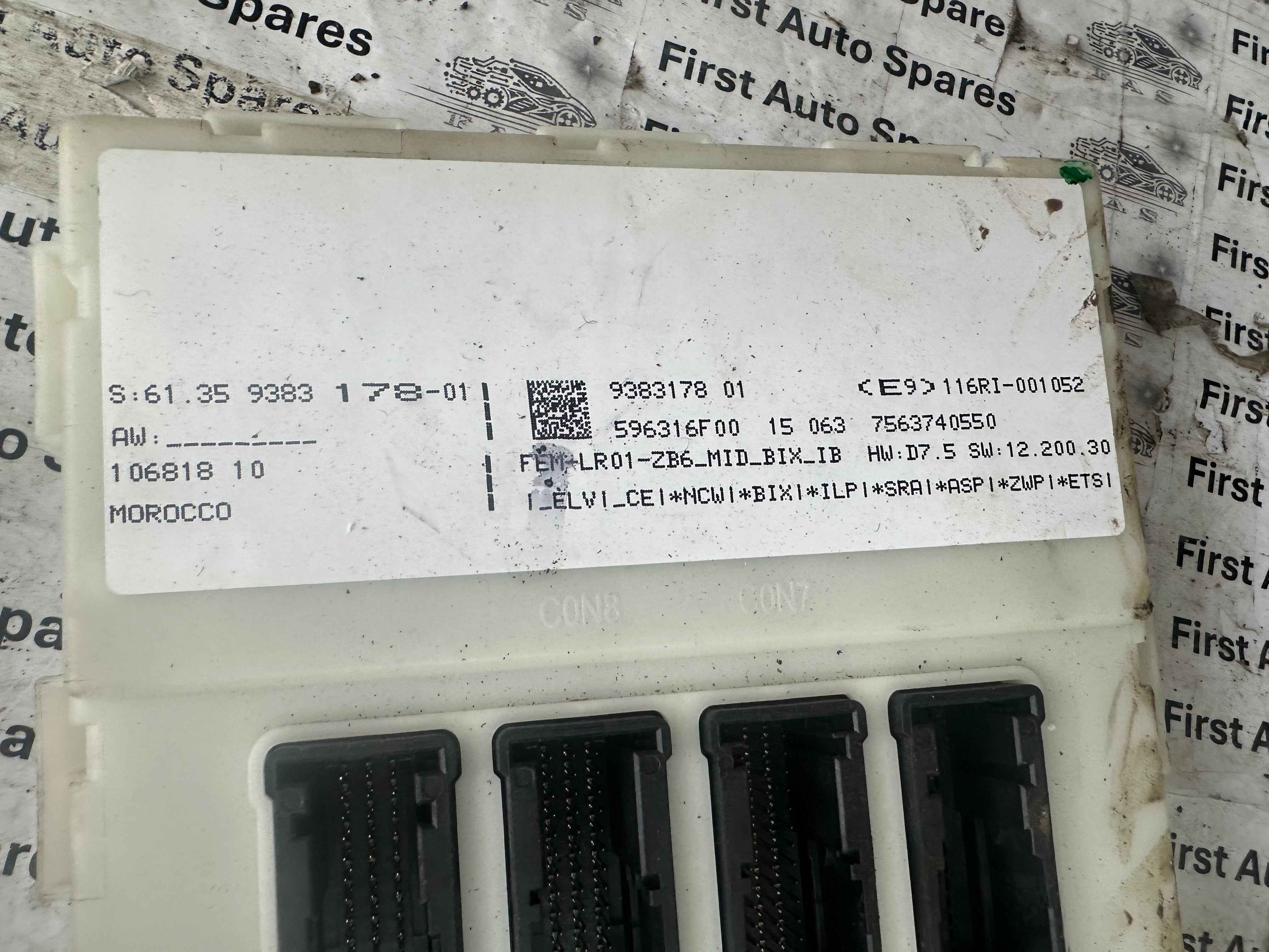 BMW F20 F21 F22 F30 F31 F32 F36 Control Module Unit (9383178-01)