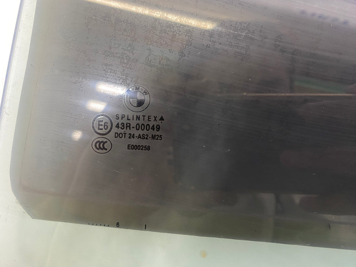 BMW E60 Rear Passenger Side Window Glass – 2003–2010