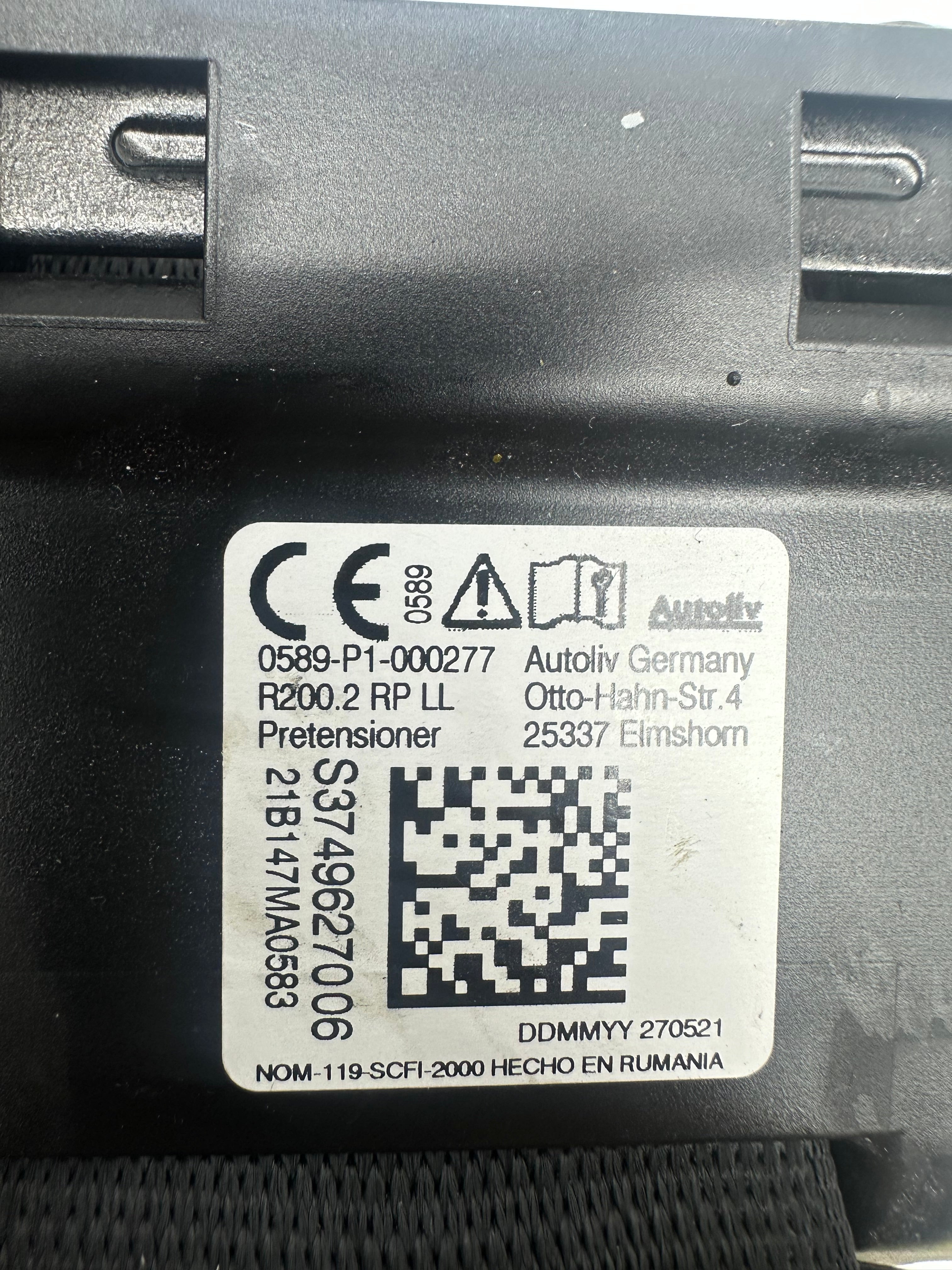 BMW 3 Series G21 Rear Right/Left Seat Belt (0589-P1-000277) (S3749627006) (640668400C)