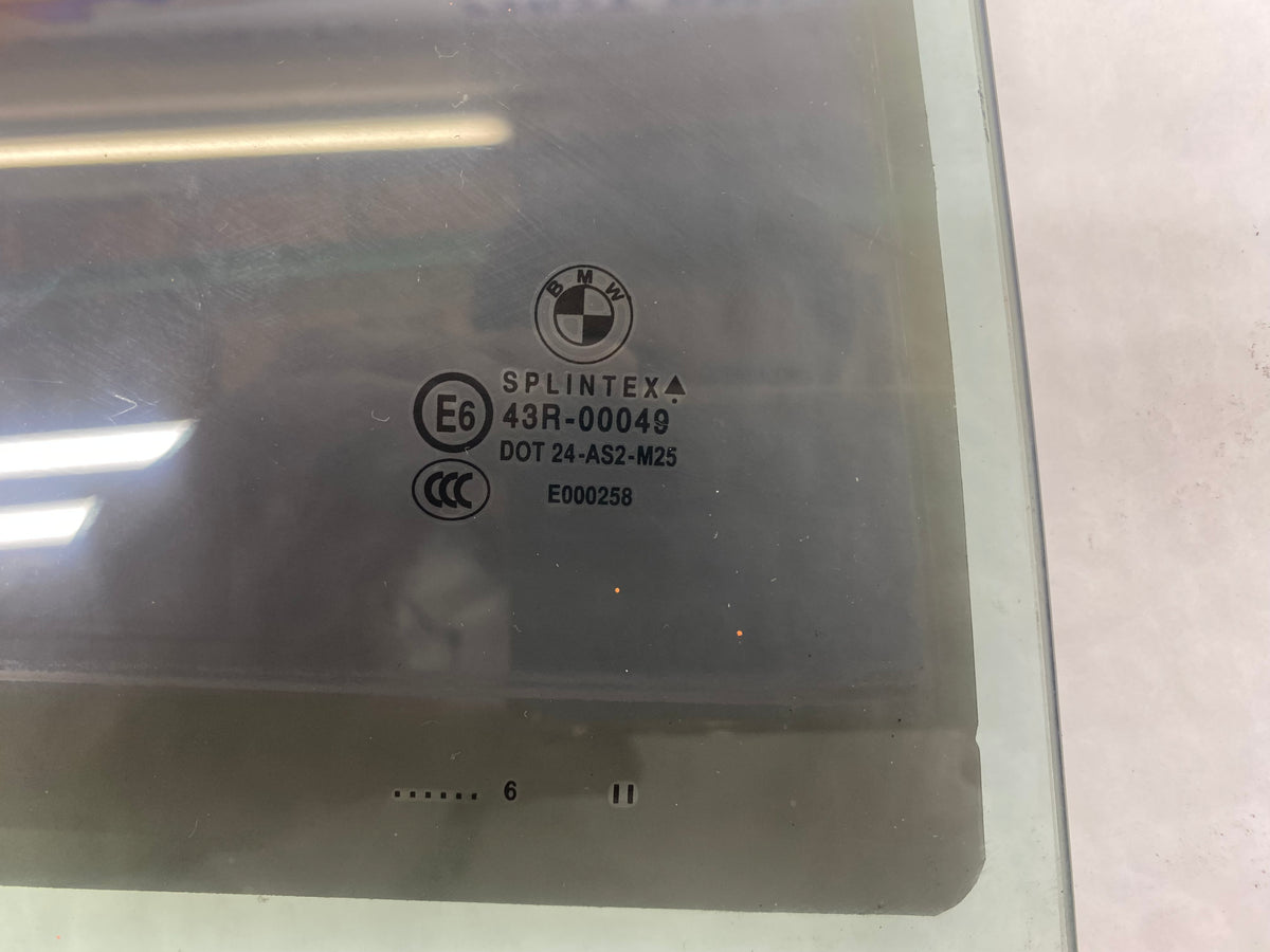 BMW 5 Series E60 Rear Driver Side Window Glass 2003–2010