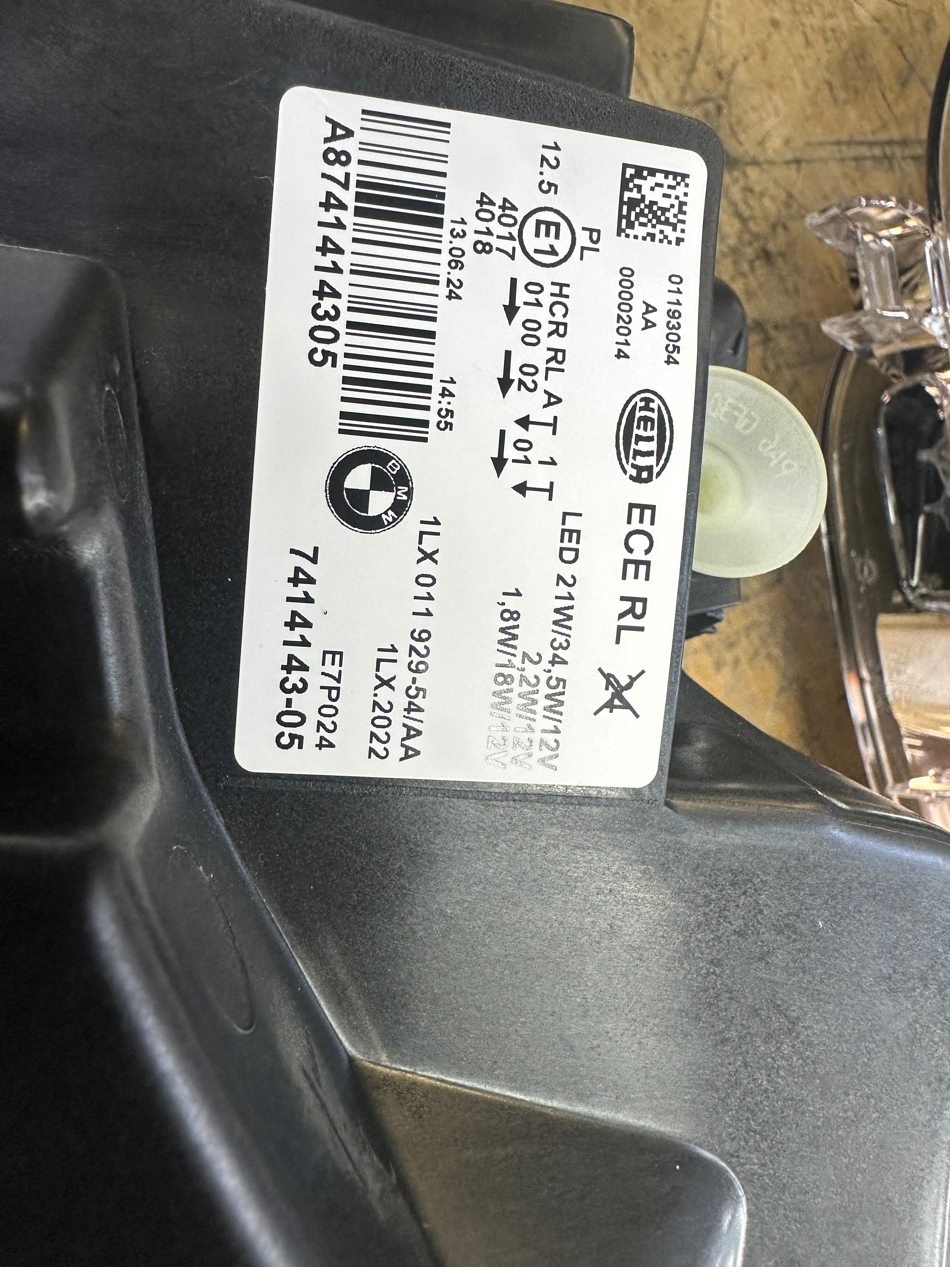 BMW 1 Series F20 F21 Complete Left LED Headlight (7414143-05)