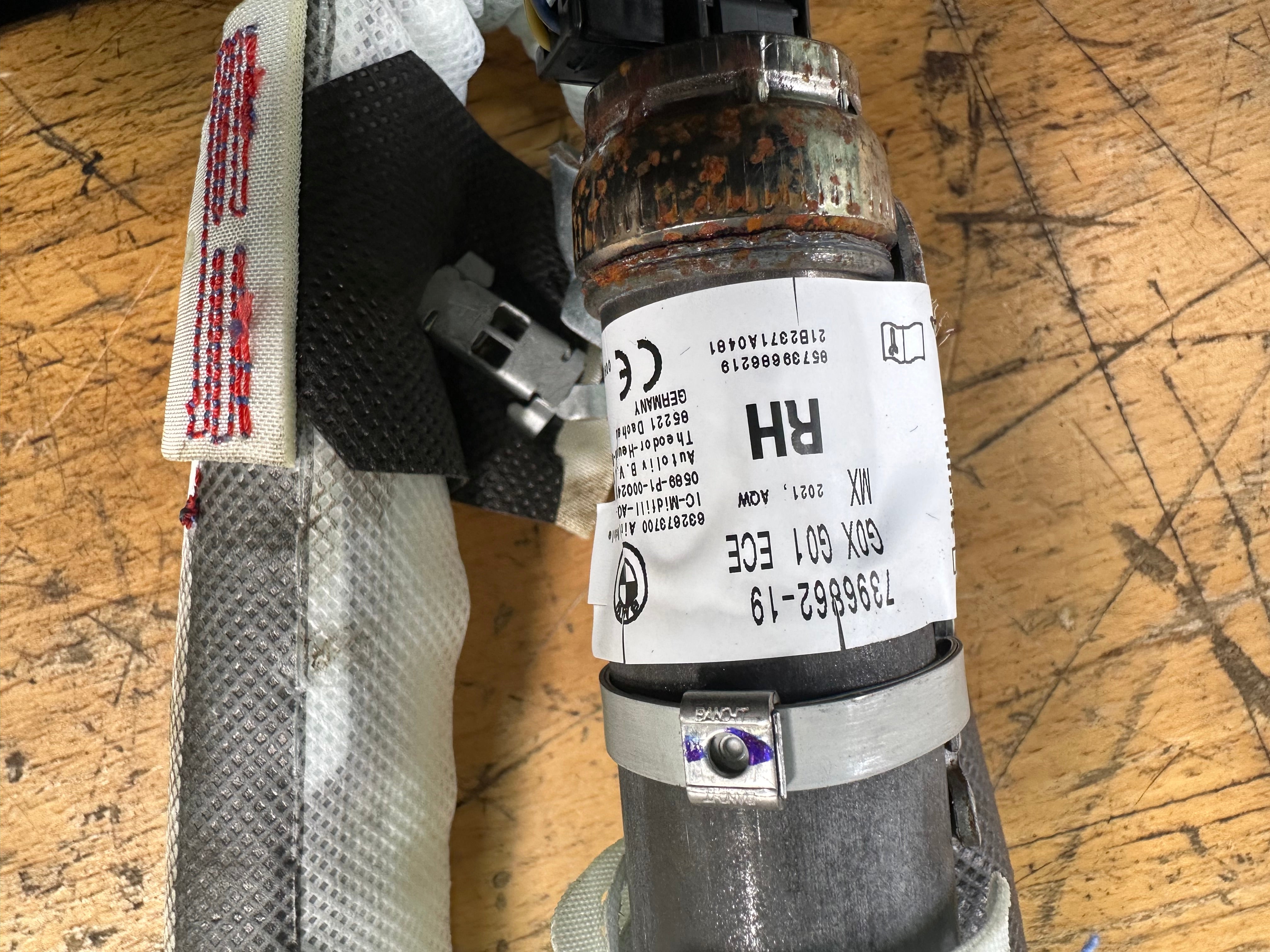 BMW X3 Series X3M G01 RH Right Driver’s Roof Curtain Airbag (7396862-19) (7396862)