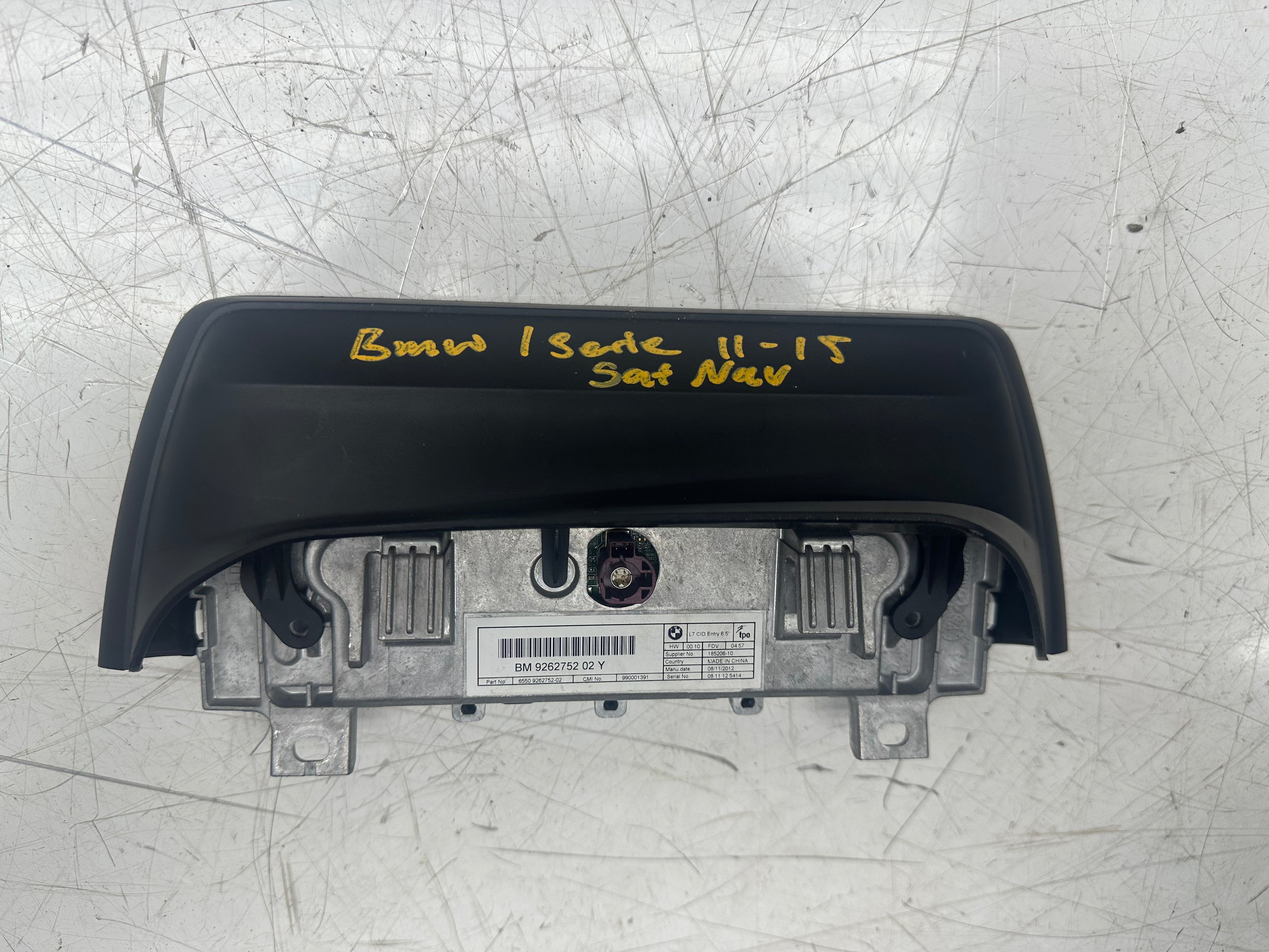 BMW 1 Series 2011–2015 Sat Nav Screen (6550 9262752-02)