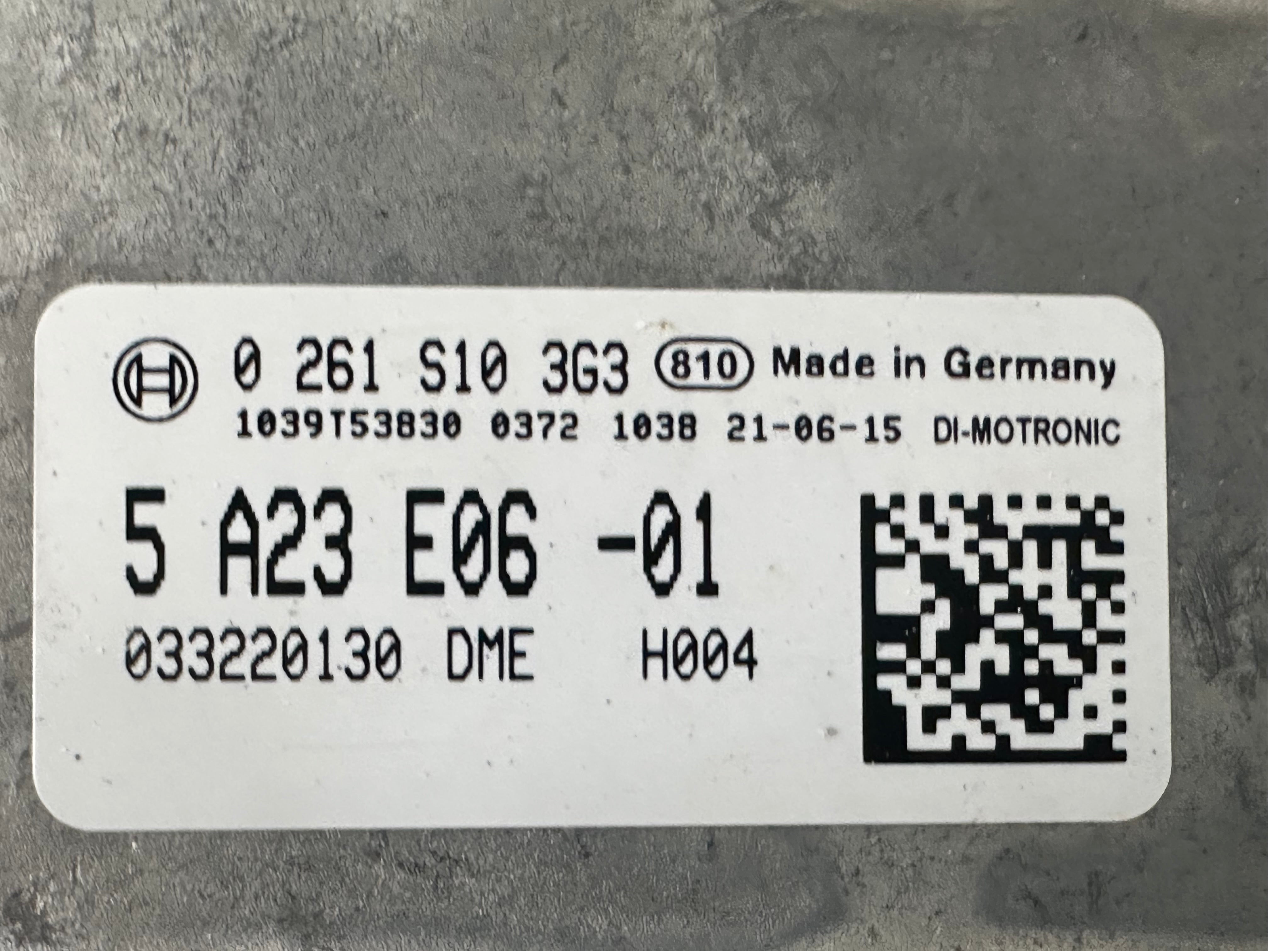 BMW 3 Series G20 330e Hybrid Engine ECU Module (5A23E06-01) (0 261 S103G3)