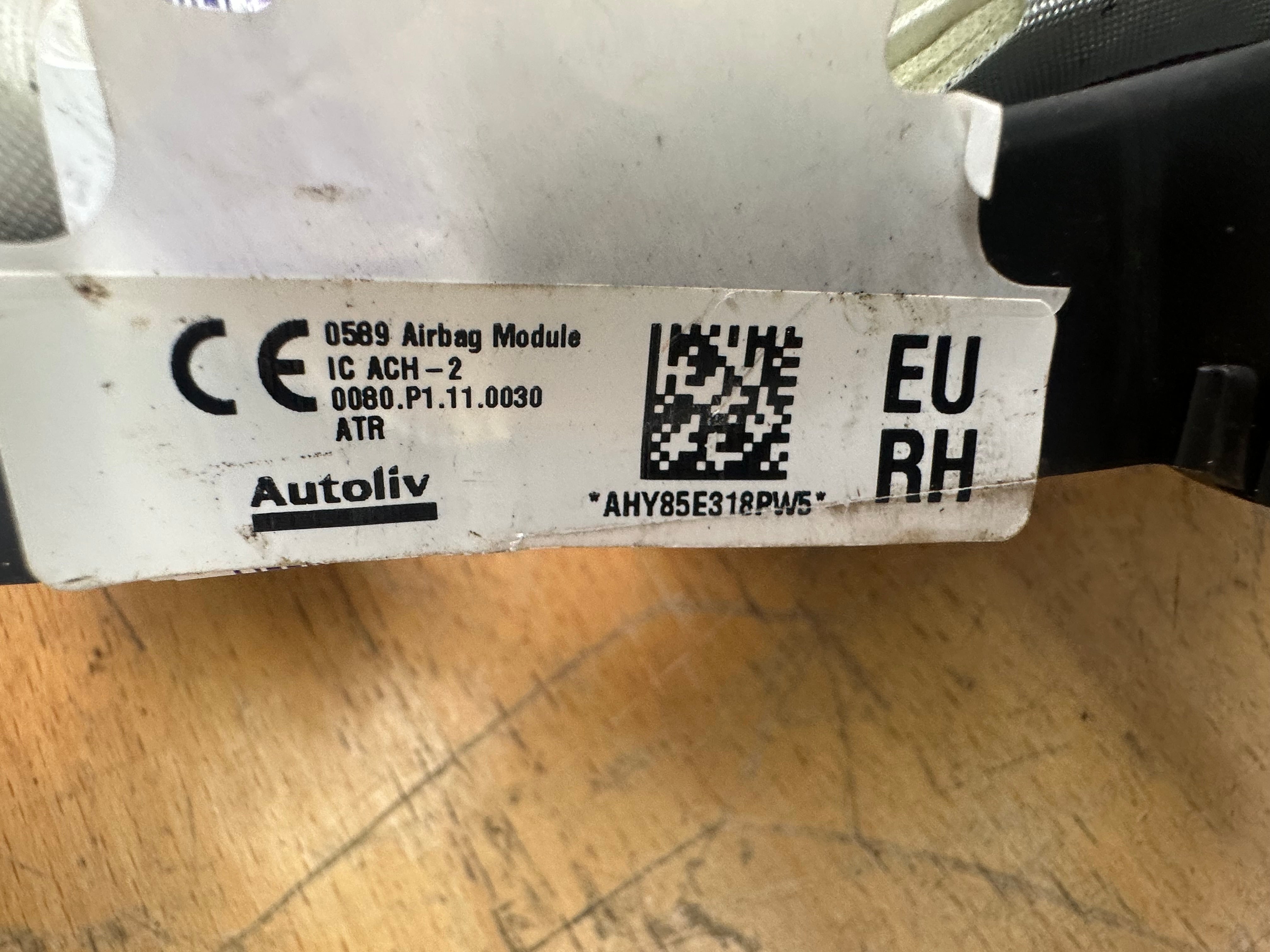 Toyota C-HR 2019 AX10 Right Driver’s Side Roof Curtain Airbag (0080.P1.11.0030) (6298081)