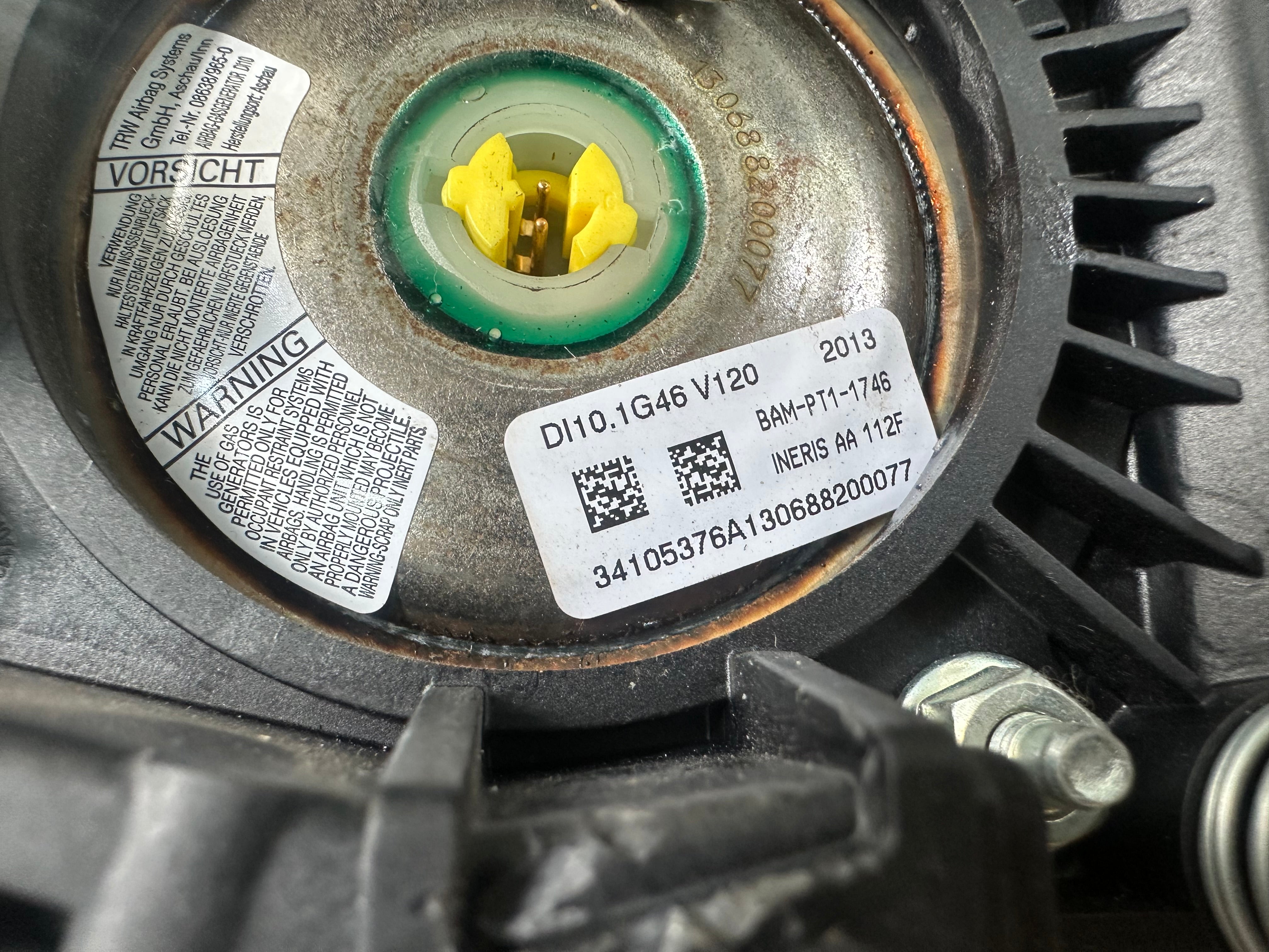 Ford Fiesta MK7 2013 Driver’s Steering Wheel Safety ABag (BAM-PT1-1746)