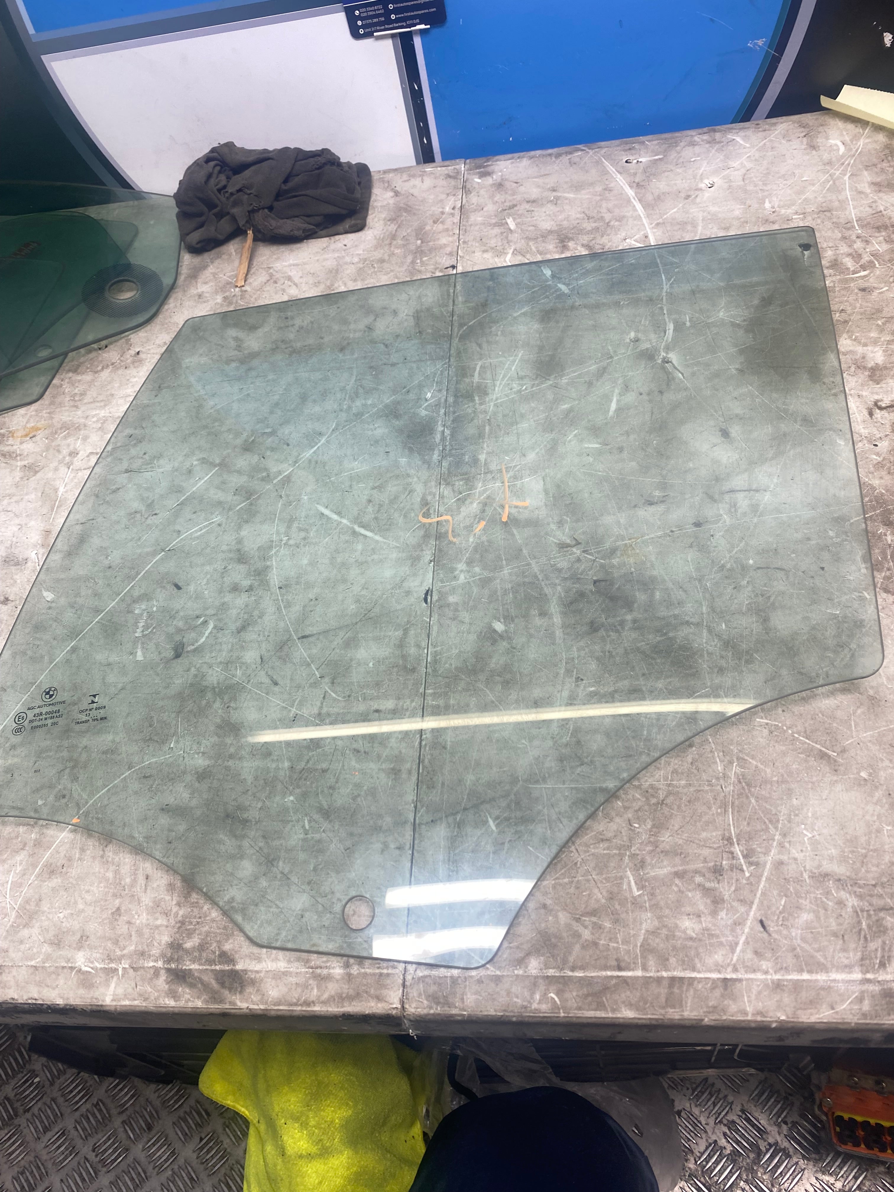 BMW X3 Rear Driver Side Window Glass