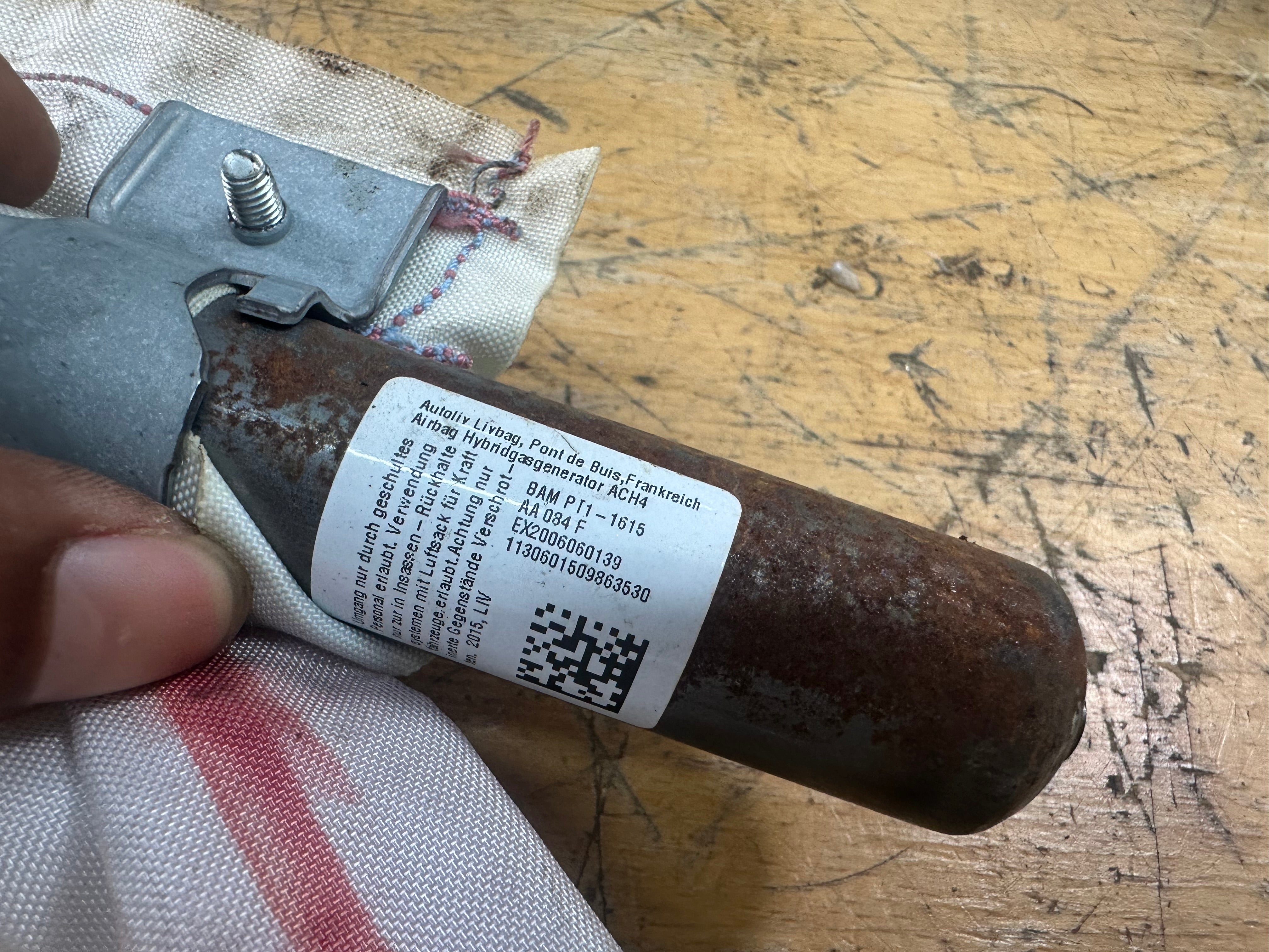 Toyota Yaris XP130 RH Right Driver Roof Curtain Airbag (BAM PT1-1615) (EX2006060139)