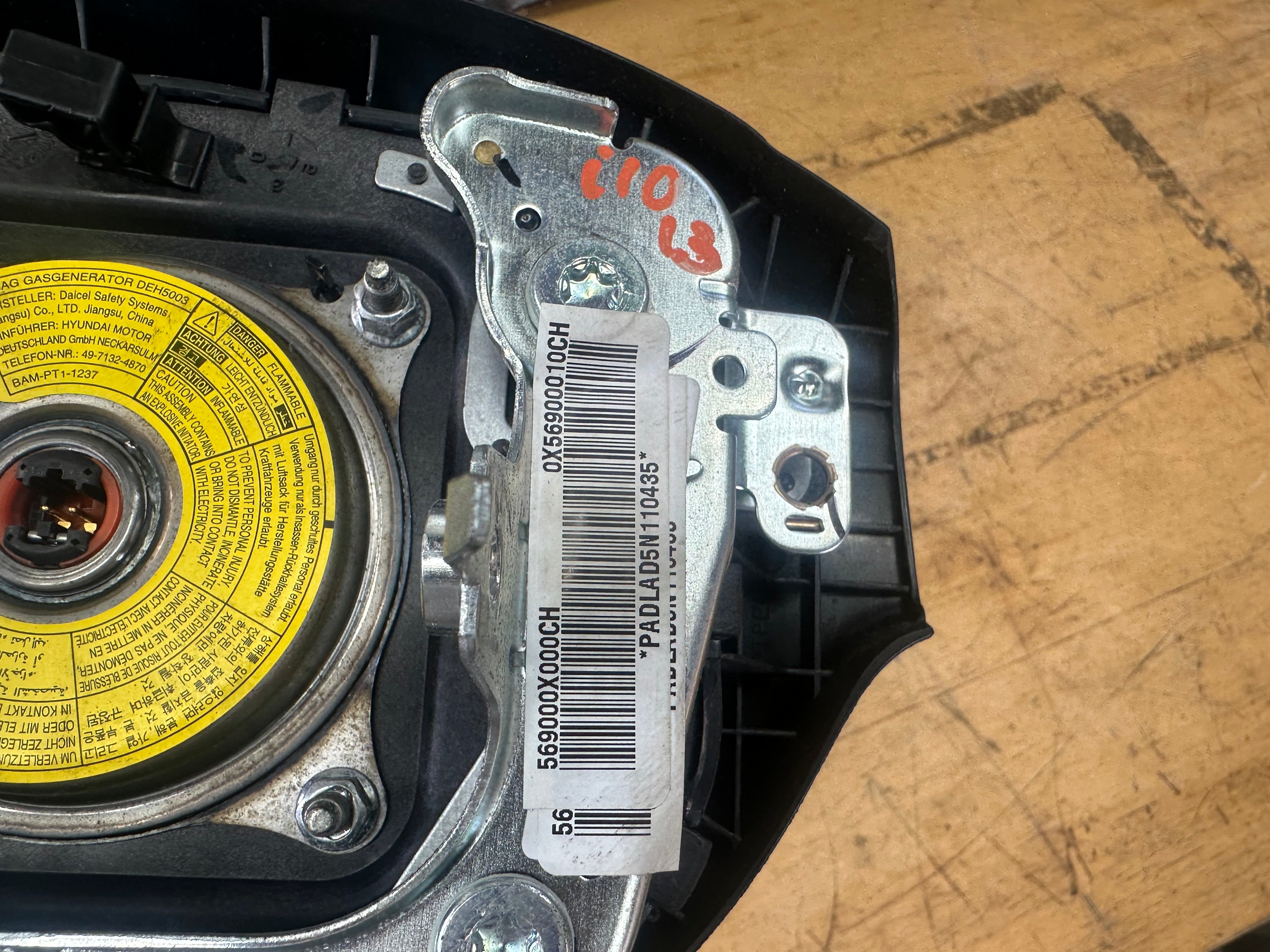 Hyundai i10 2013 Driver’s Steering Wheel Abag (0499-P1-000002) (56900-0X000CH)