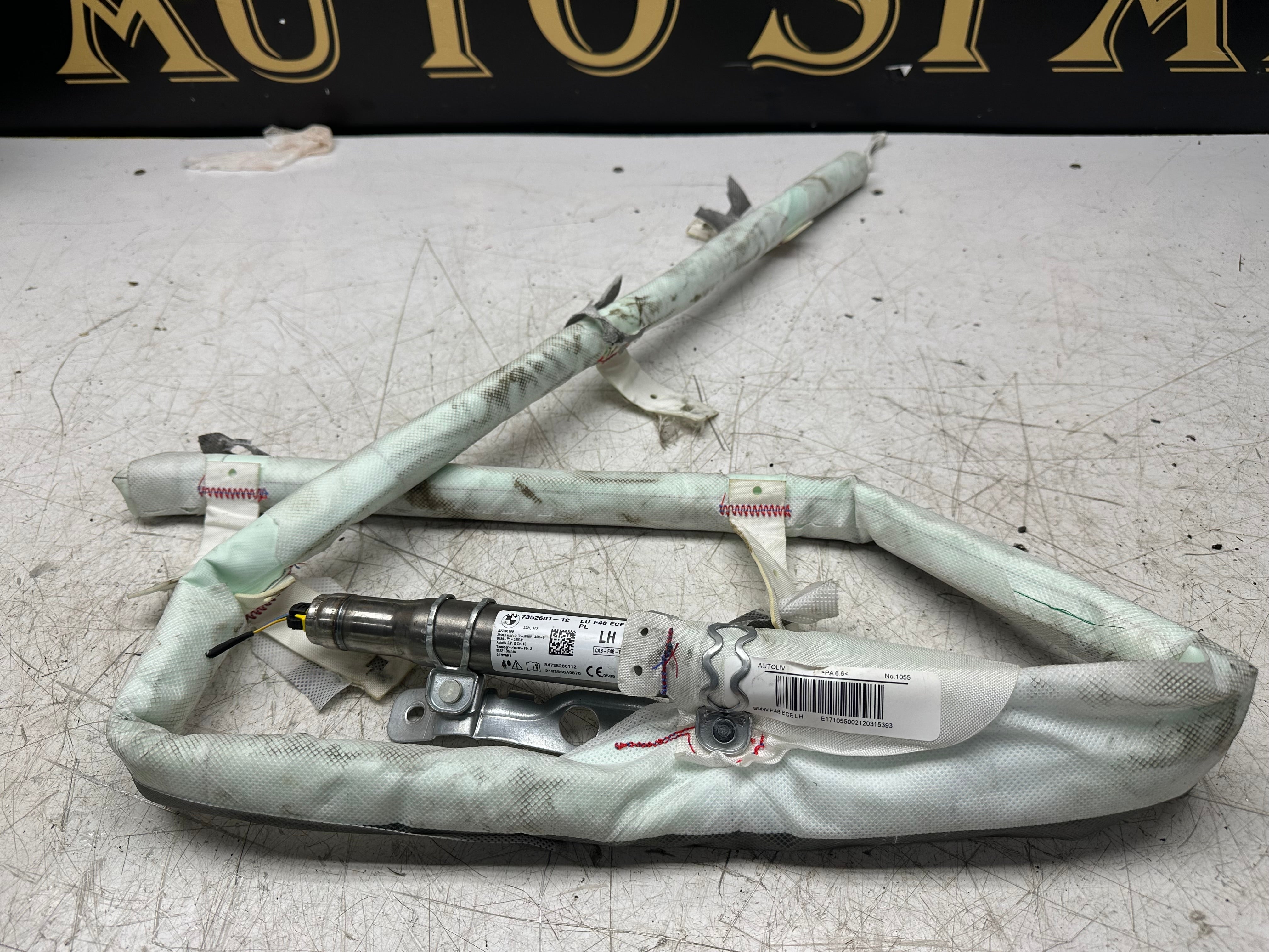 BMW X1 F48 Left Passenger Roof Curtain Aiirbag 2019–2021 (7352601-12)