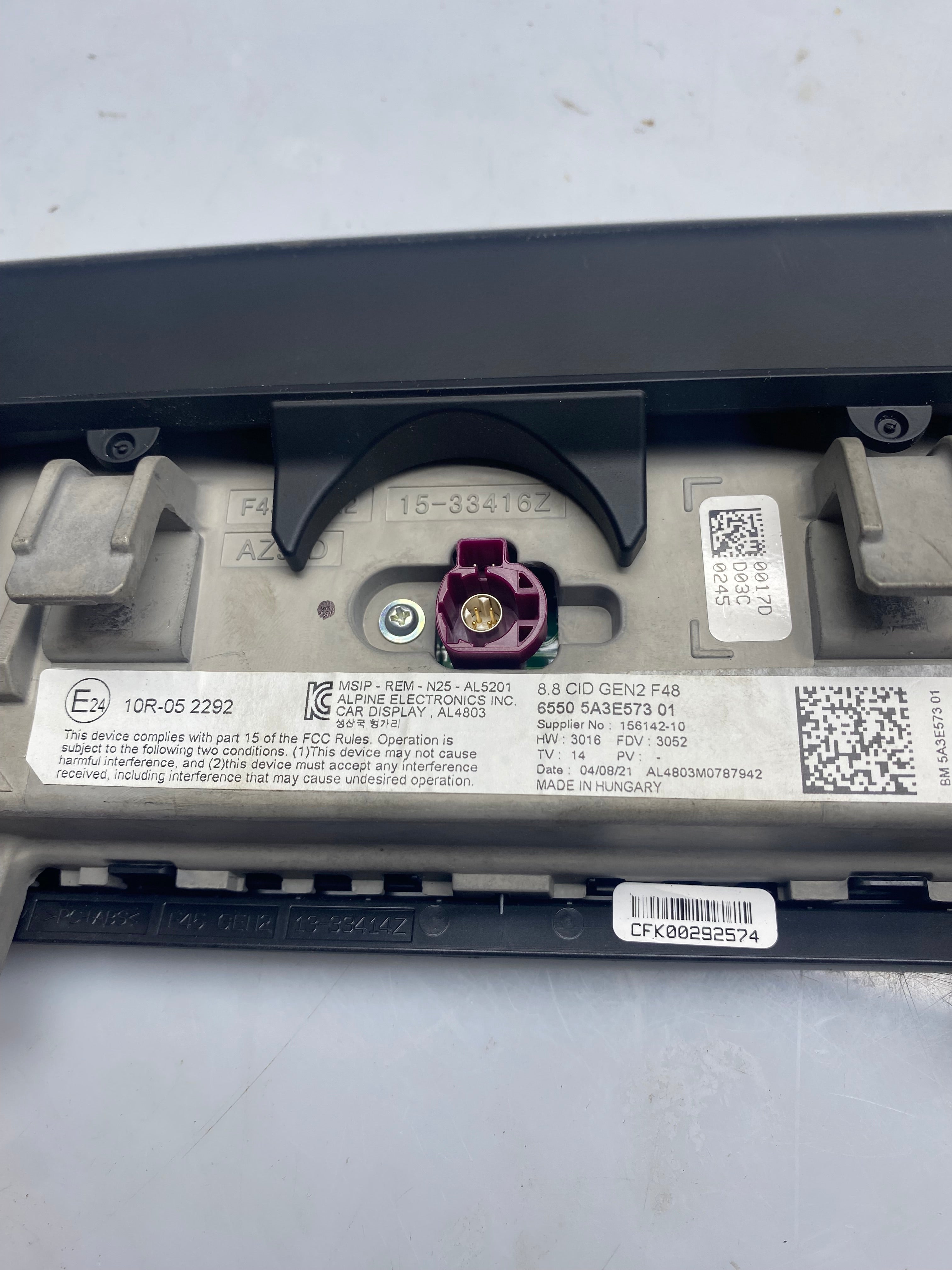 BMW 2 Series F45 / X2 F39 / X1 F48 Navigation Media System Parts – 2021