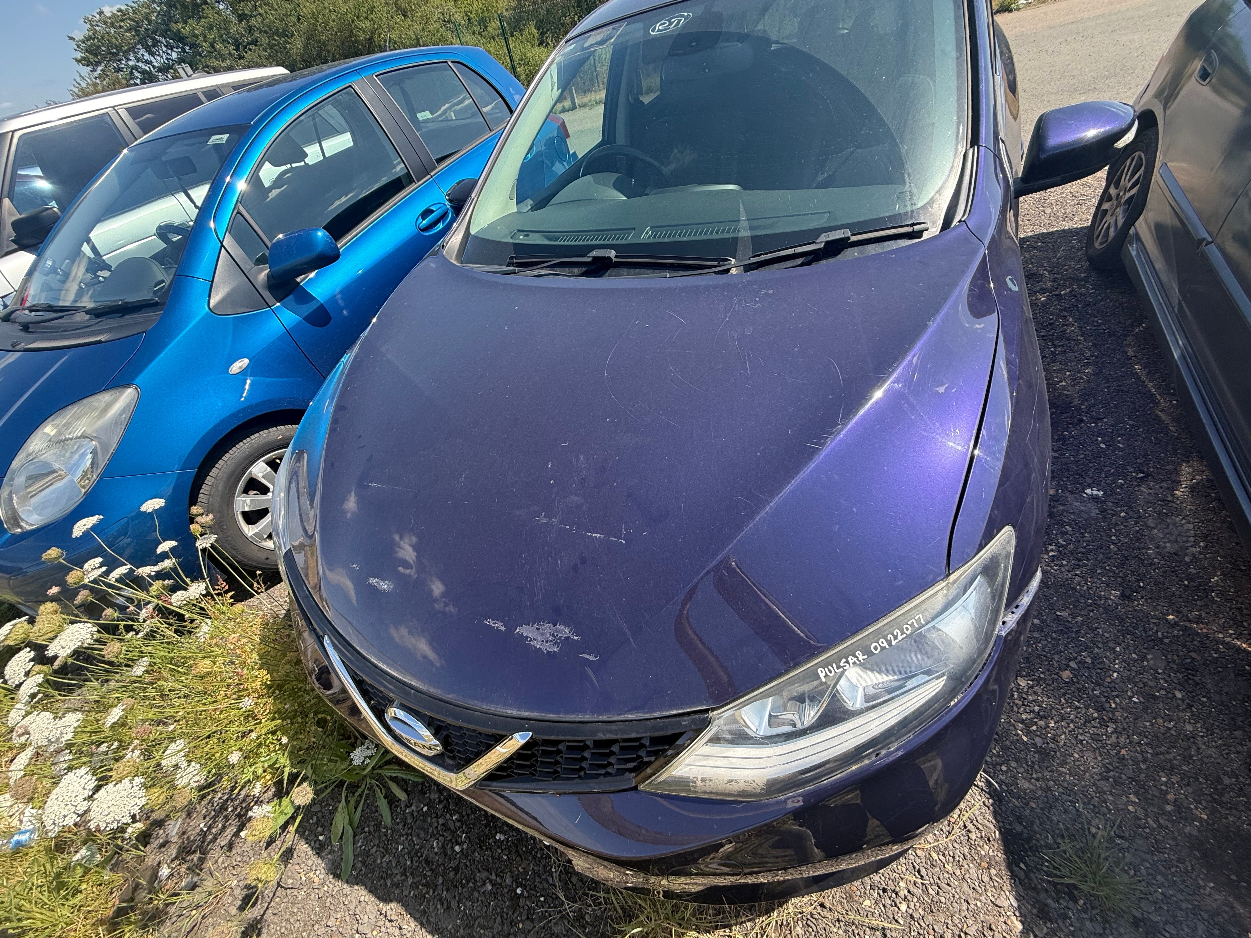 Nissan Pulsar 2014–2018 Bonnet - Colour Code: RBR Cosmic Blue