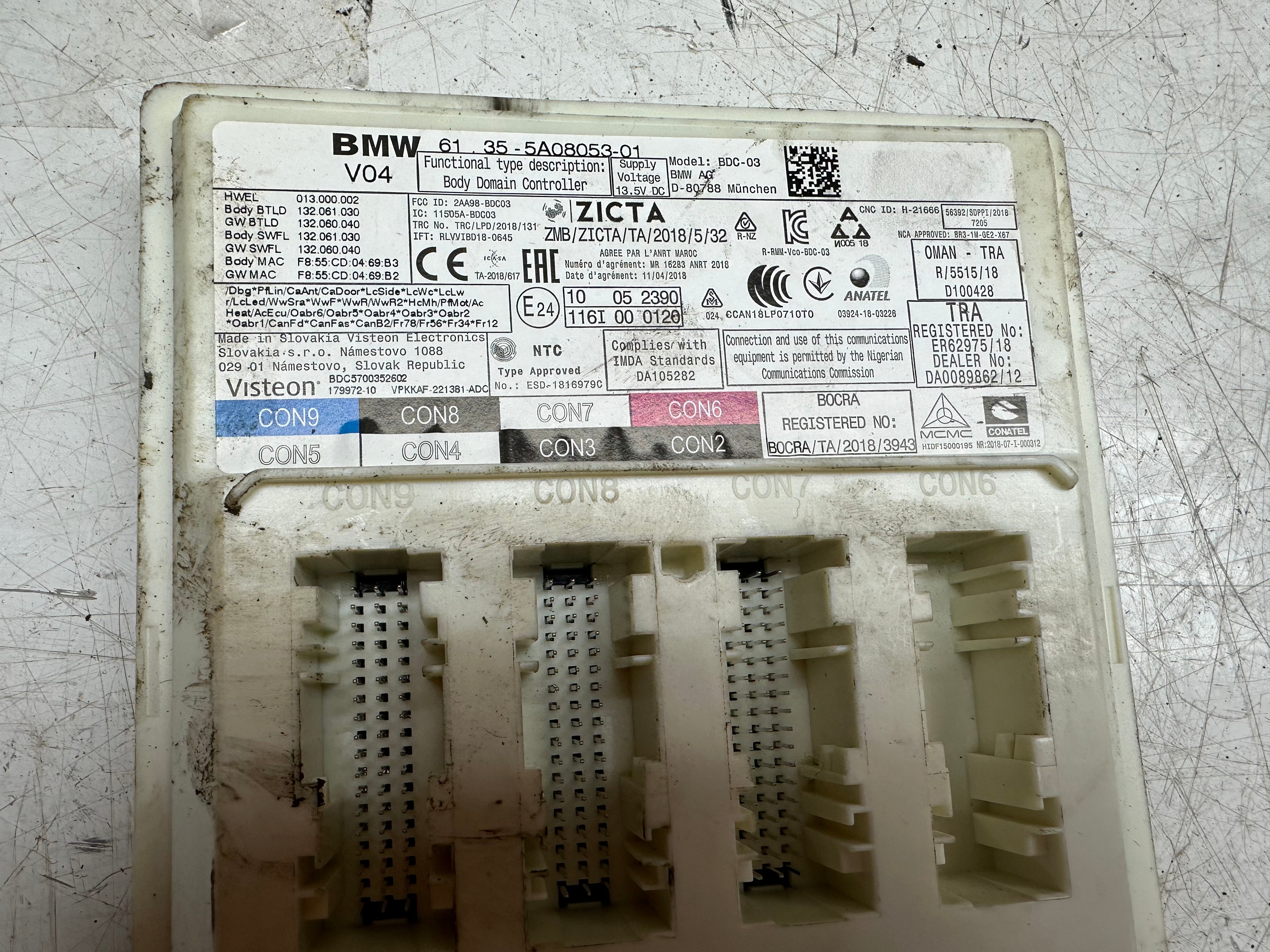 BMW 1 Series F40 BCM Body Control Module ECU (5A08053-01)