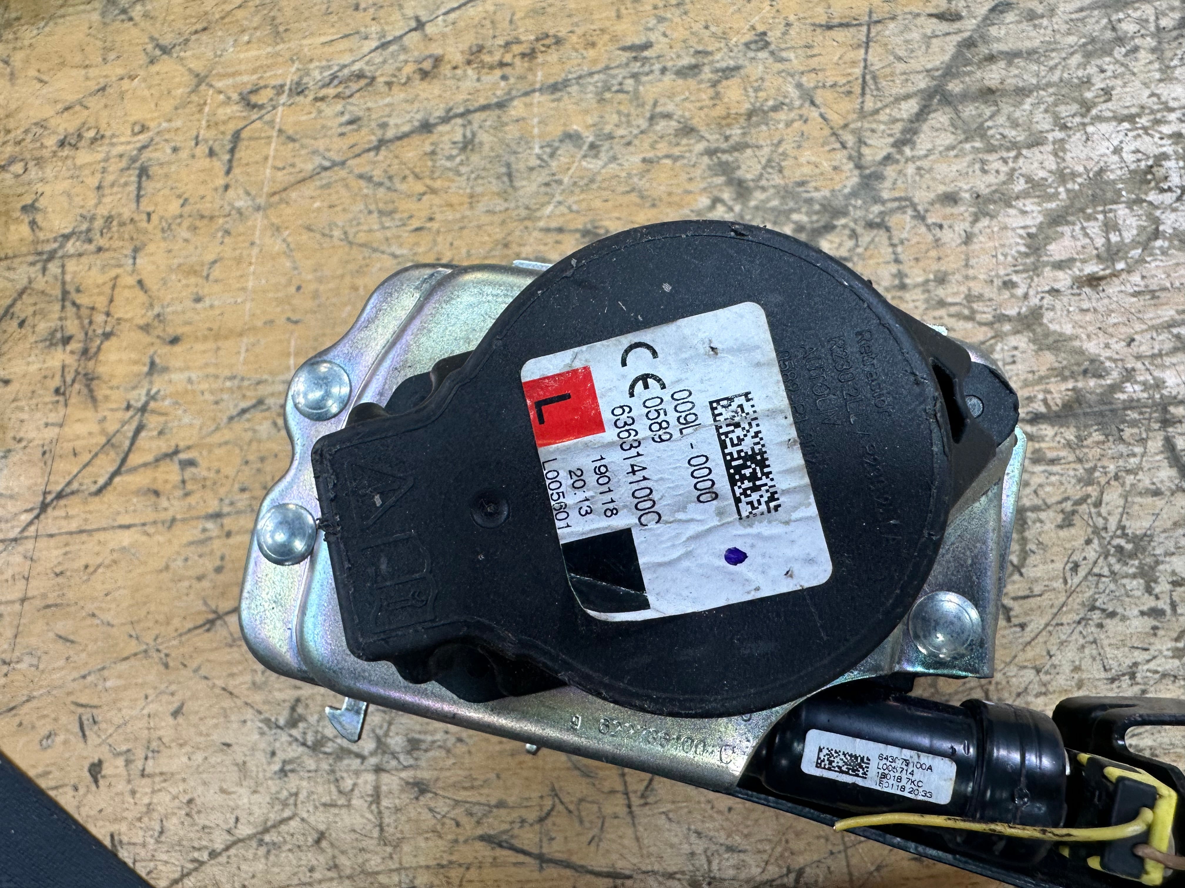 Nissan Micra 2017 K14 Front Seat Belt – Left Passenger Side (636314100C)