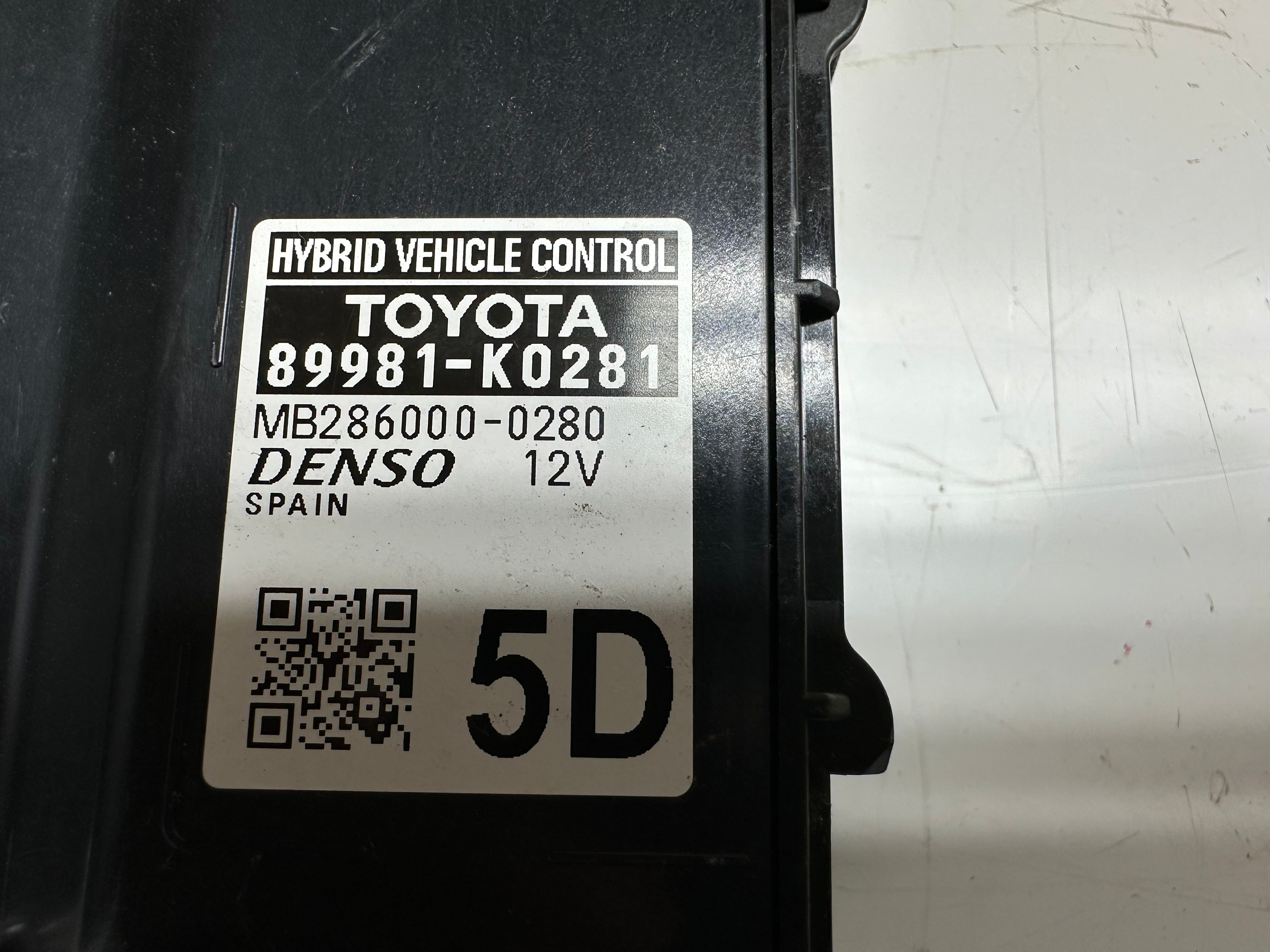 Toyota Yaris P21 Hybrid Control Unit / Module (89981-K0281) (MB286000-0280)