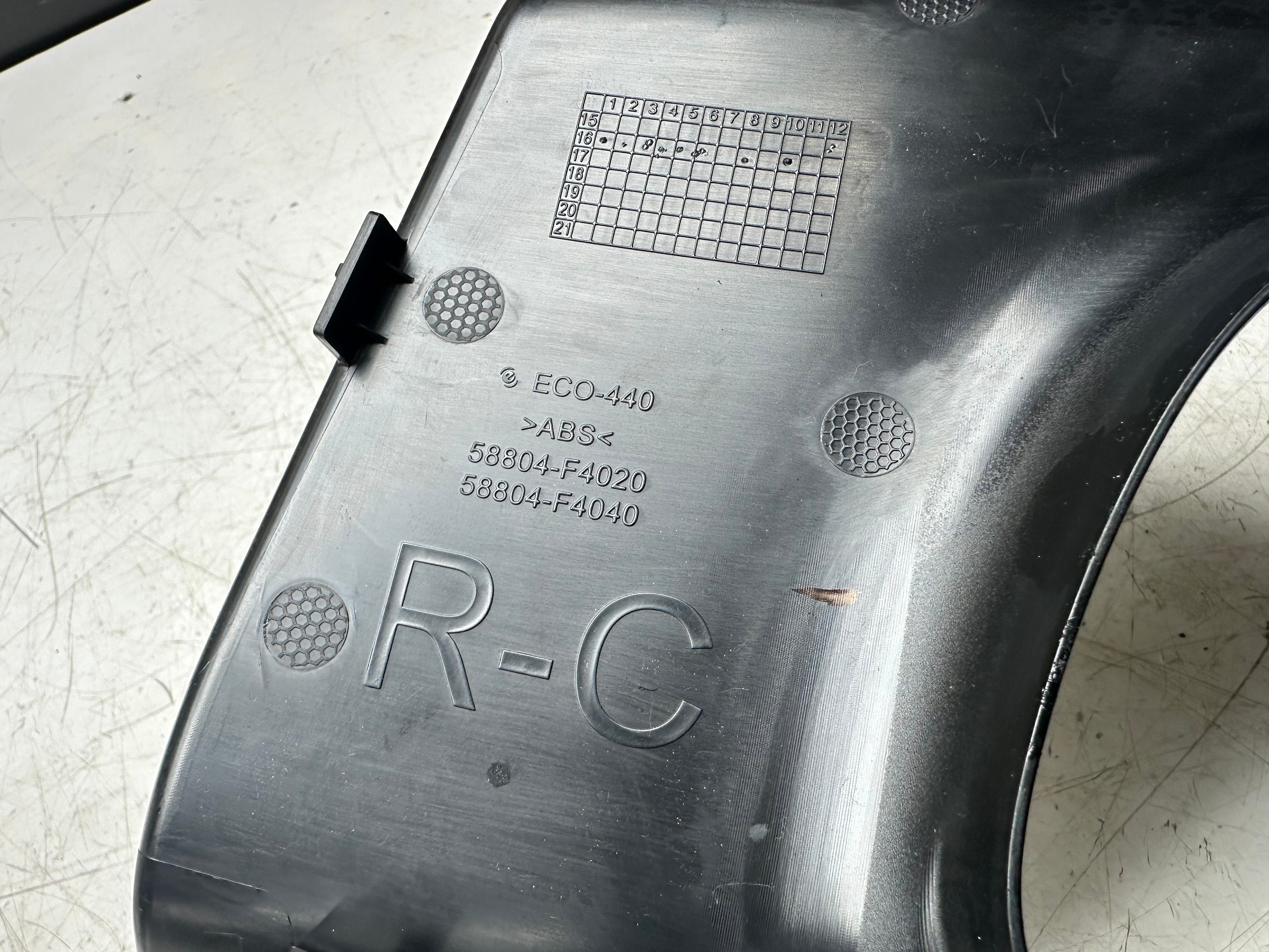 Toyota C-HR 2016–23 RHD Center Console (58804F4021)(76K512-RHD)(CZ049-1 13723031)