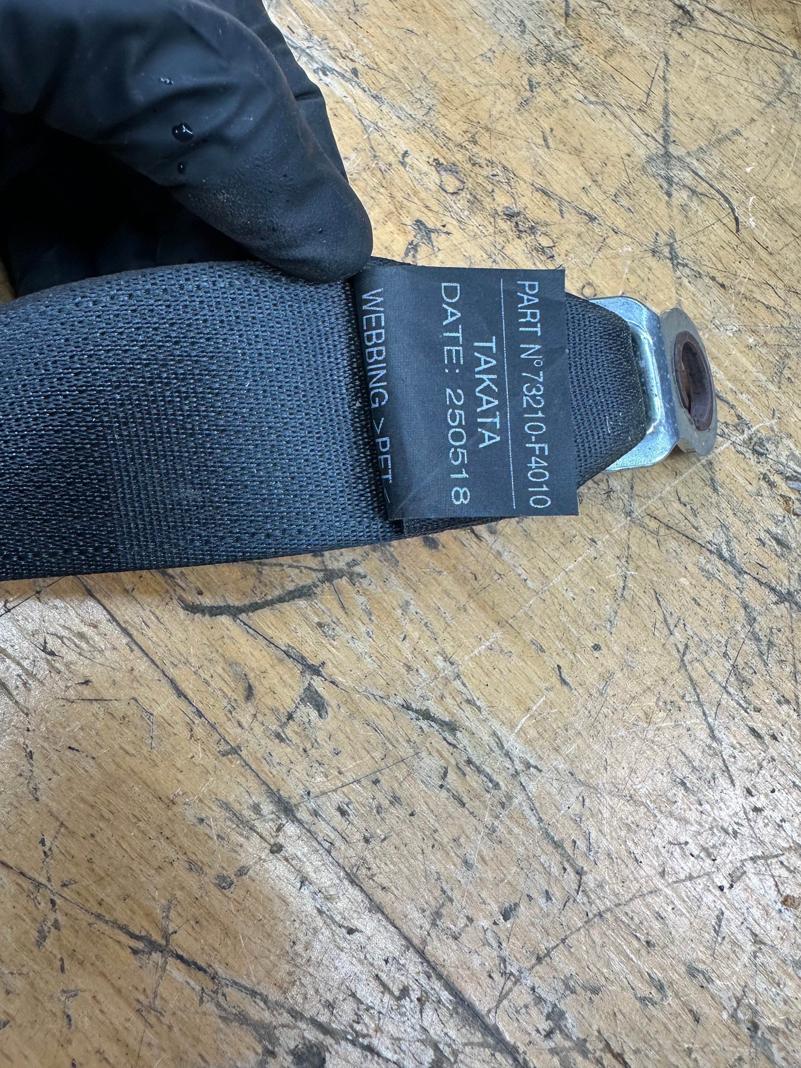 Toyota C-HR 2017-2023 Front Right Driver Side Seat Belt (73210-F4010) (1097376-AA)