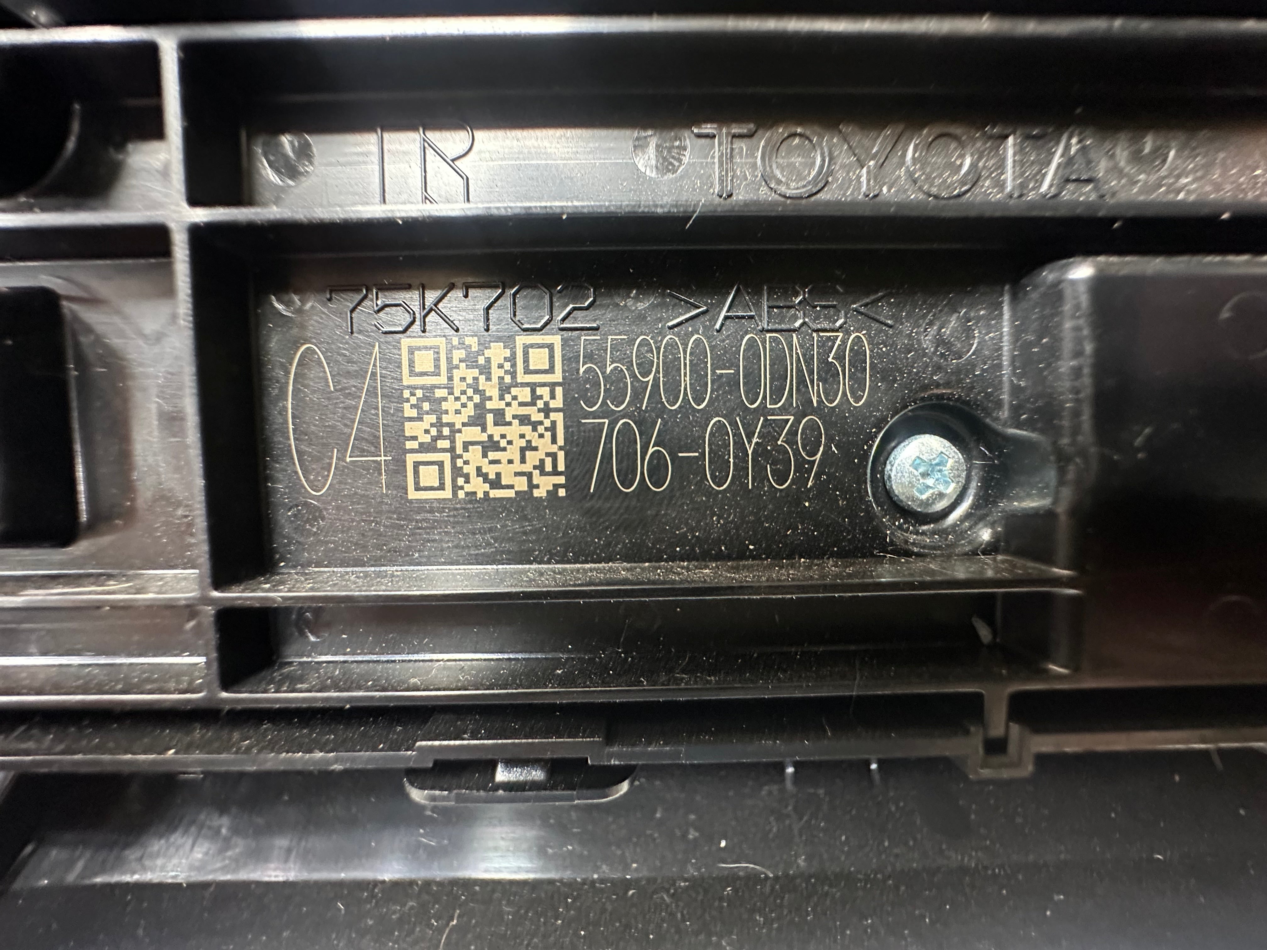 Toyota Yaris 2020-Onward Heater Control Panel (55900-0DN30706-OY39)