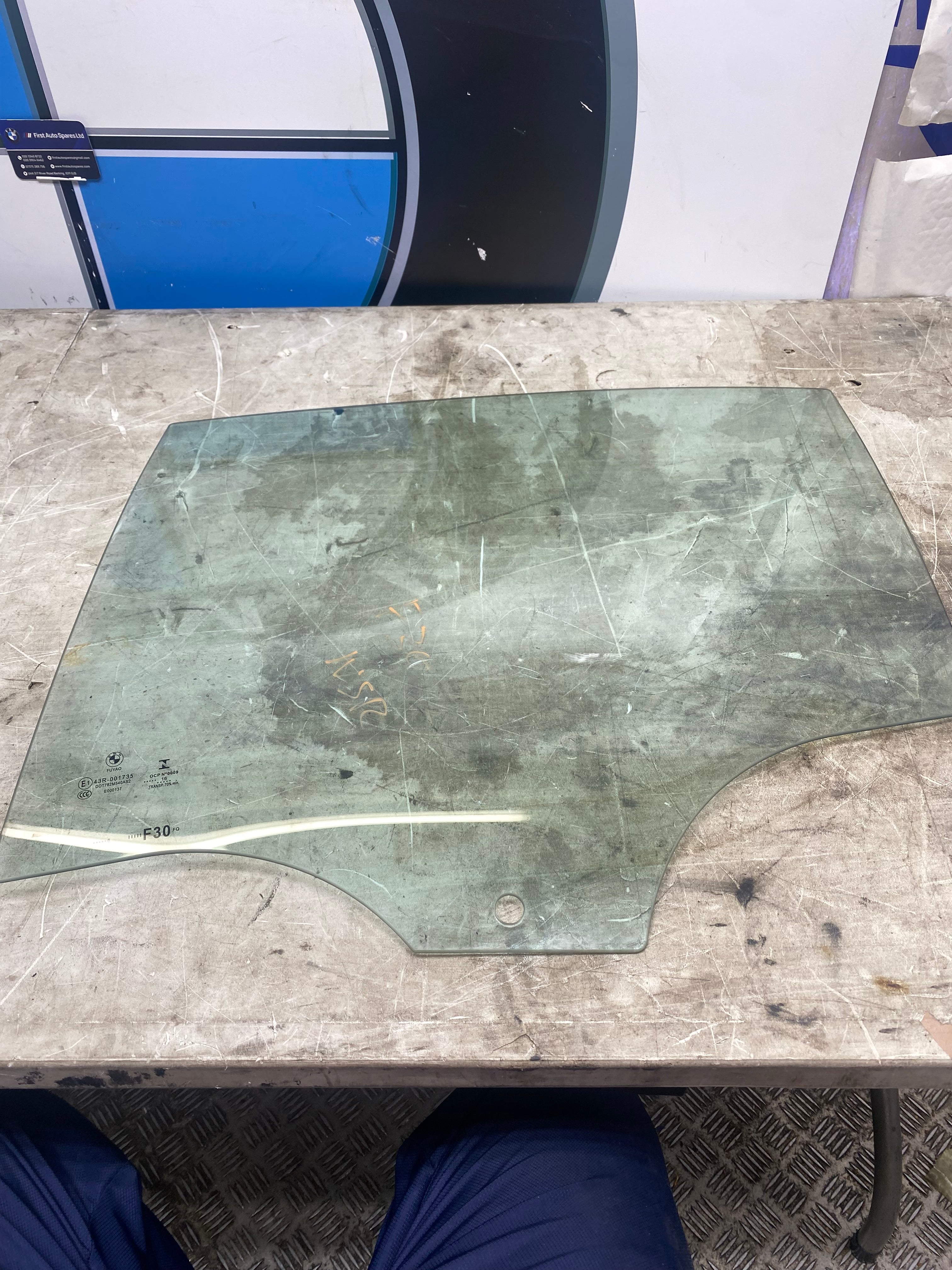 BMW 3 Series F30 Rear Passenger Side Window Glass – 2012–2019