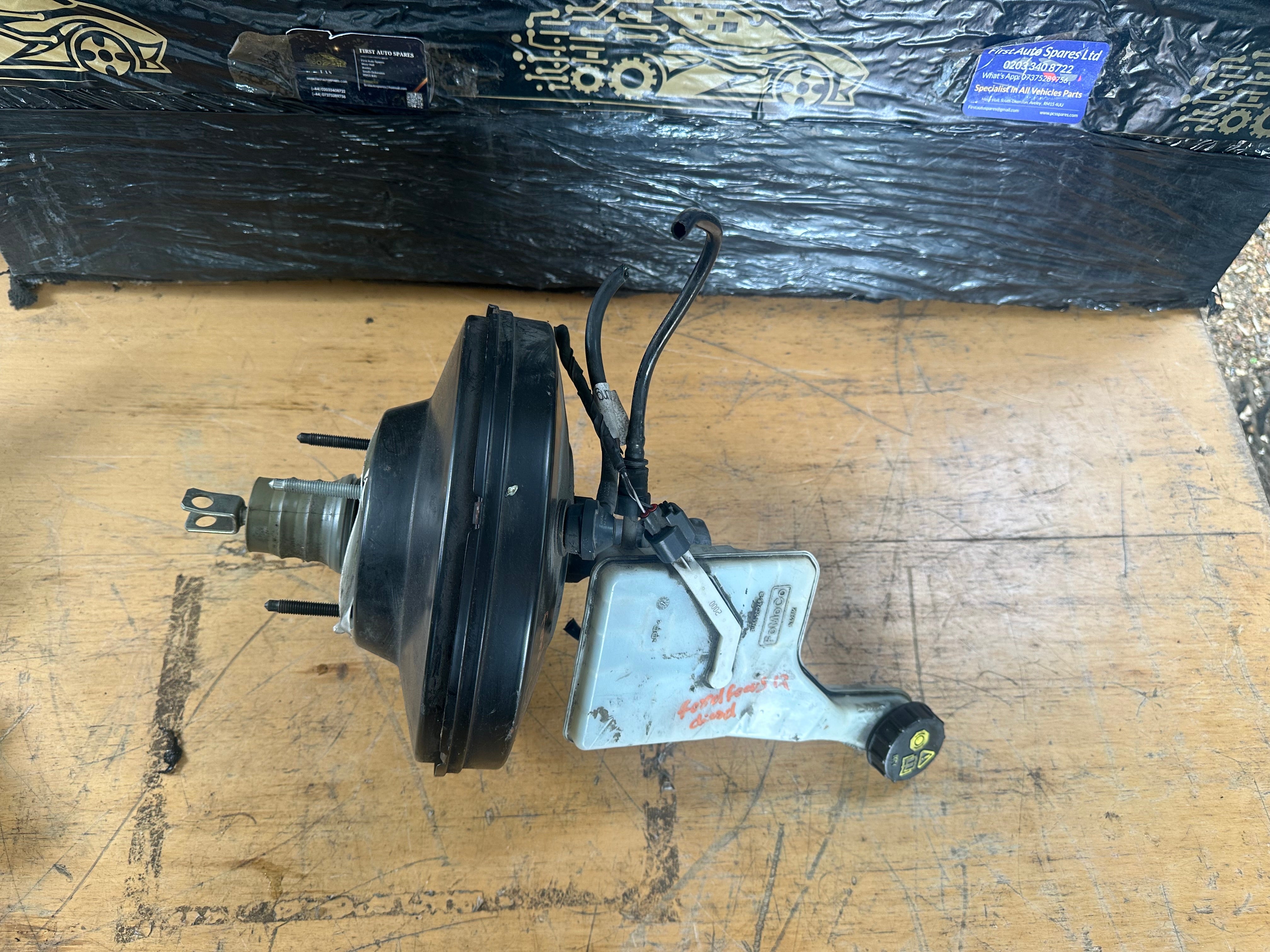 Ford Focus 2012 Mk3 1.6 Brake Servo & Master Cylinder (BV61-2B195-TB)