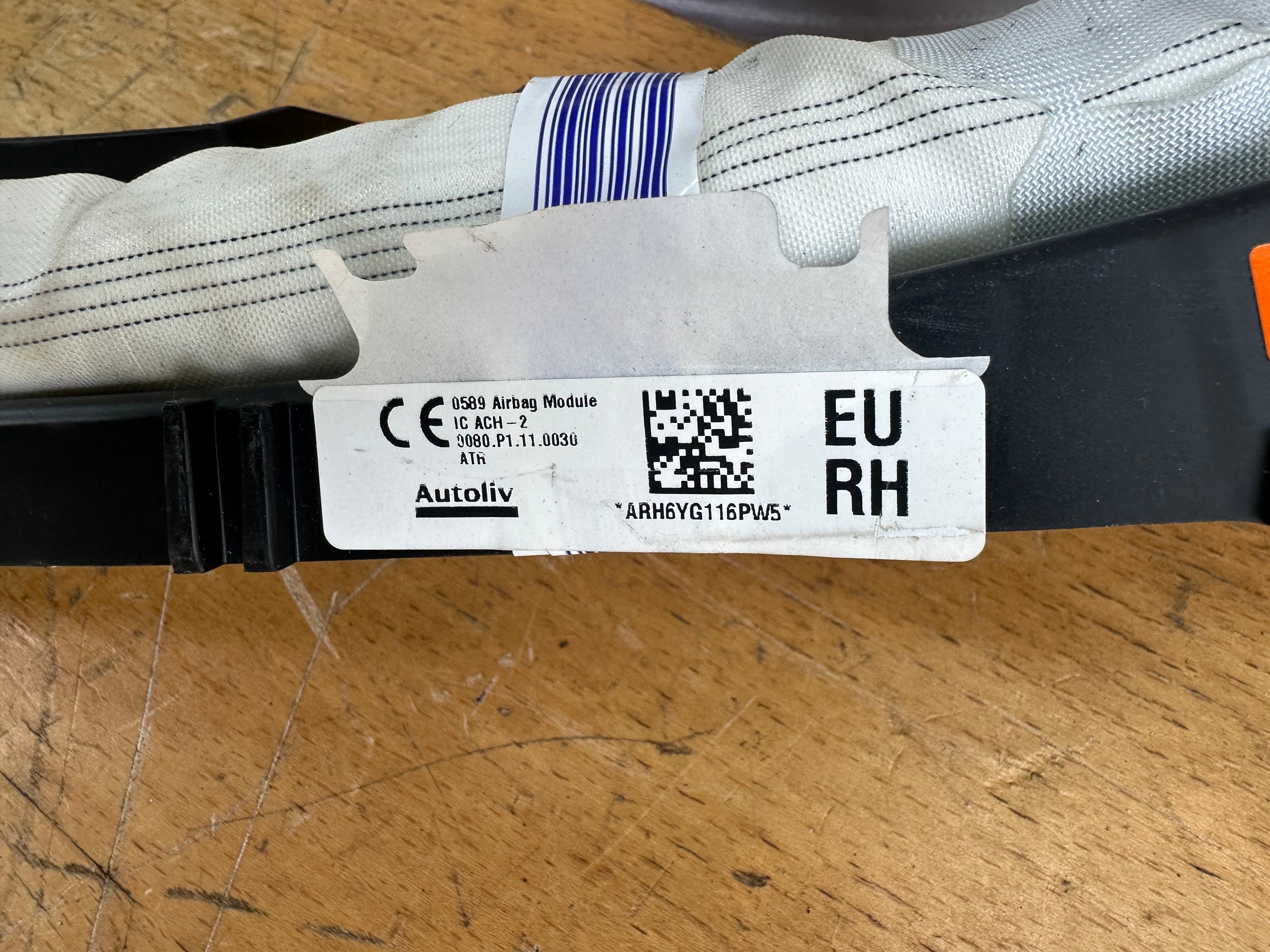 Toyota C-HR AX10 Right Drivers Side Roof Curtain Airbag (0080.P1.11.0030) (6298081)