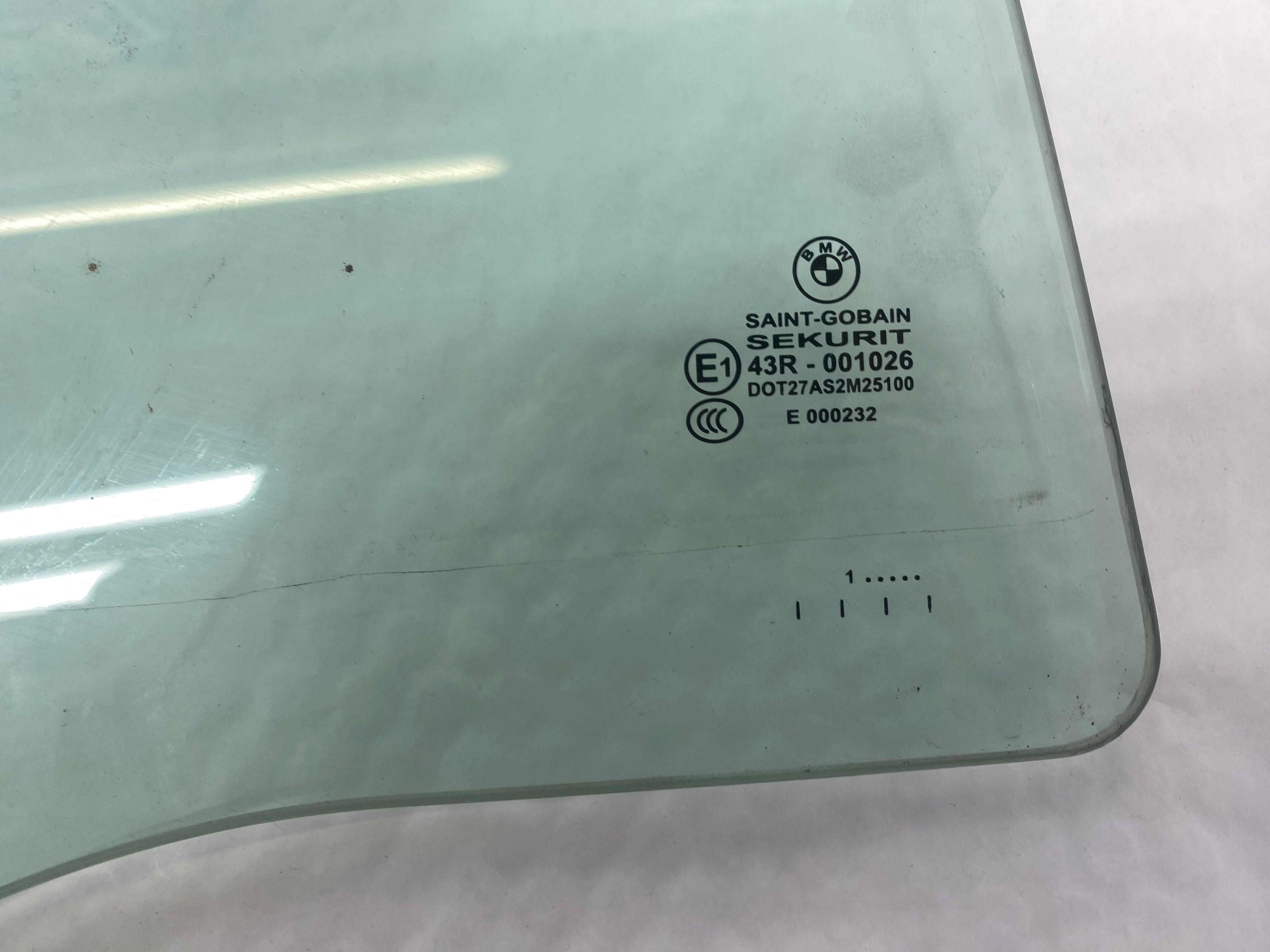 BMW 7 Series F01 Rear Driver Side Window Glass 2008–2015