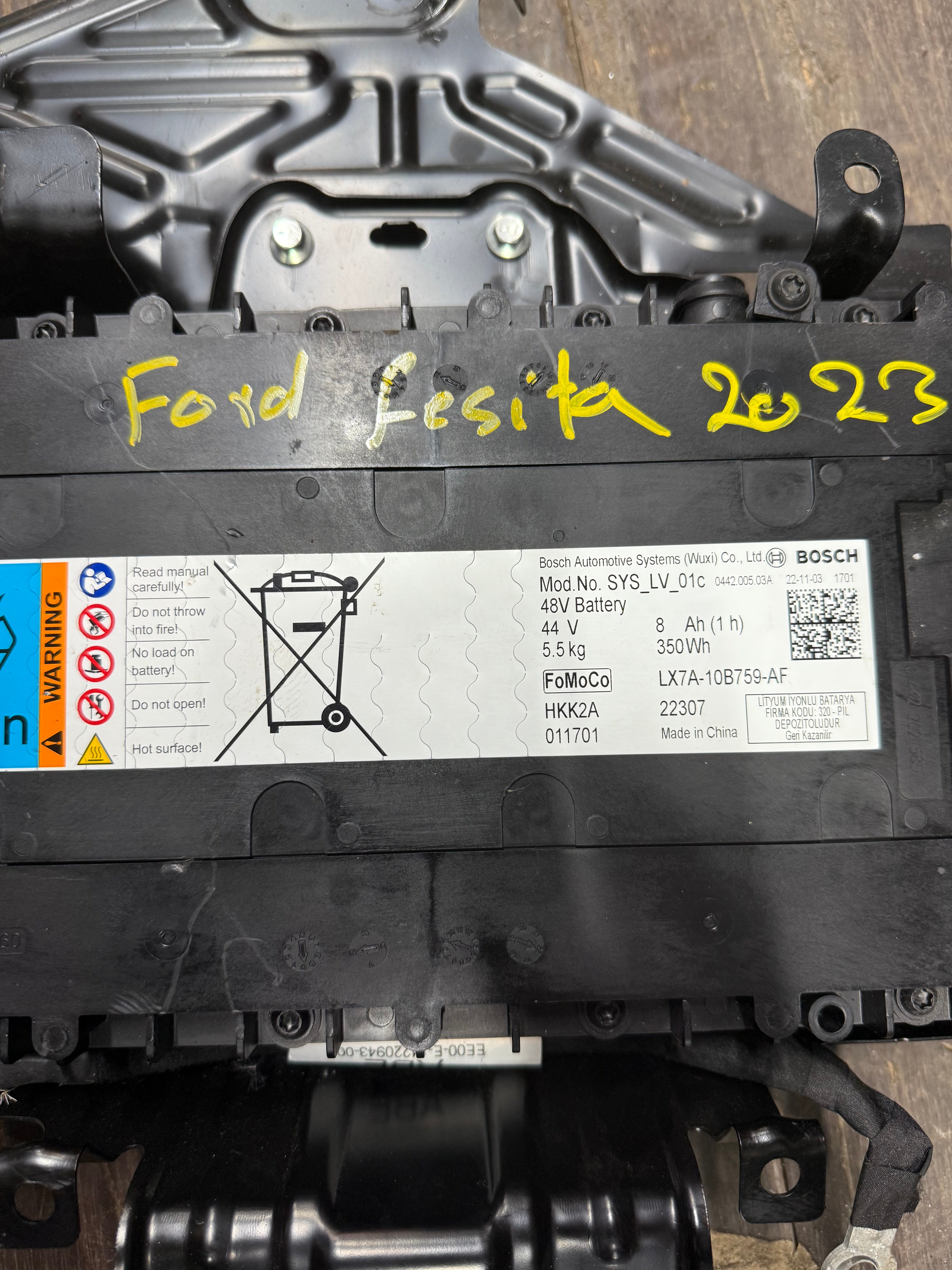 Ford Fiesta 2017-2023 Mild Hybrid Battery (LX7A10B759AF)