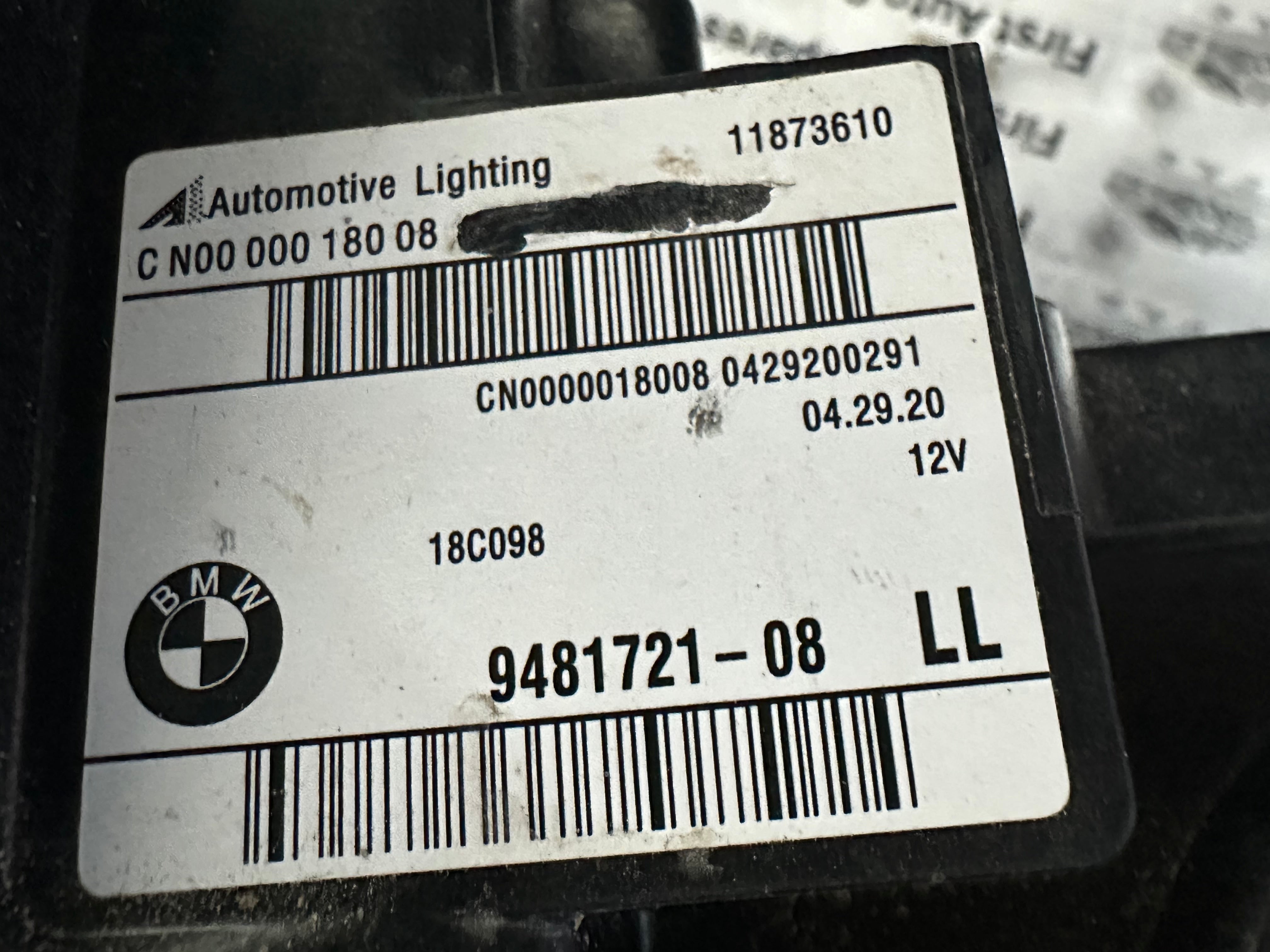 BMW 3 Series G20 G21 Right LED Headlight (9481721-08)