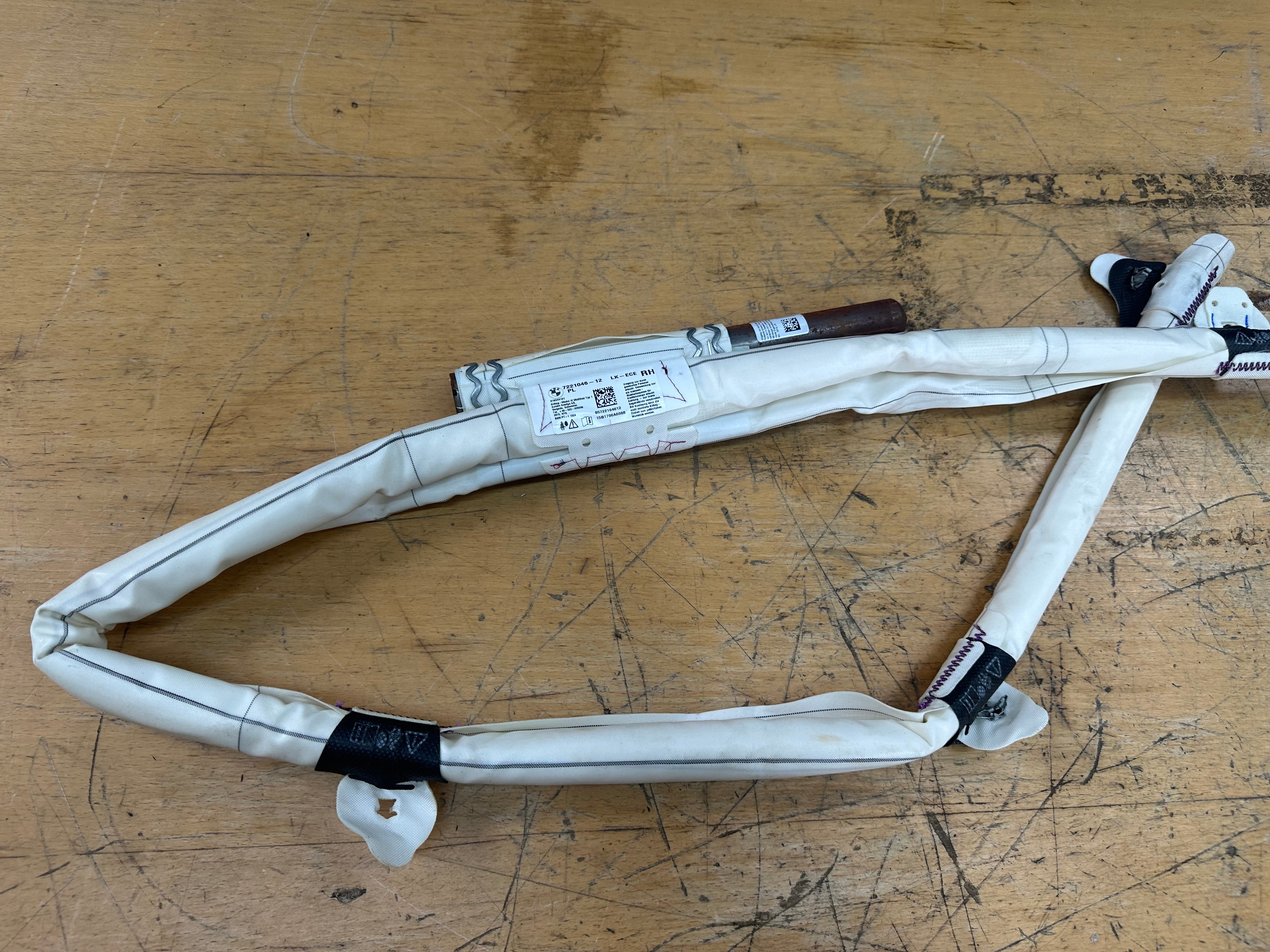 BMW 1 Series F20 2012-2019 Right Driver Roof Curtain Airbag (7221046-12) (618344101)