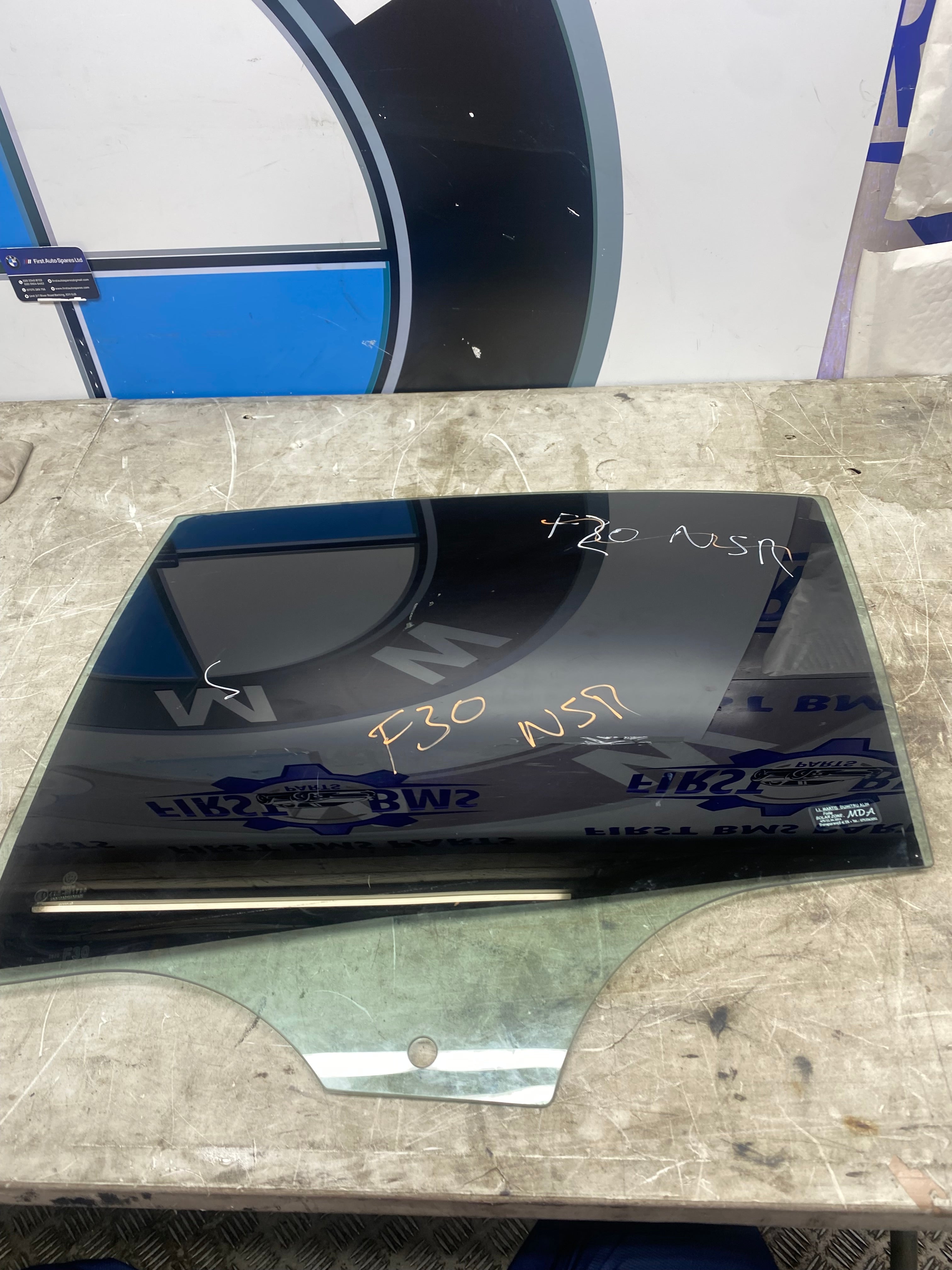 BMW 3 Series F30 Rear Passenger Side Window Glass – 2012–2019