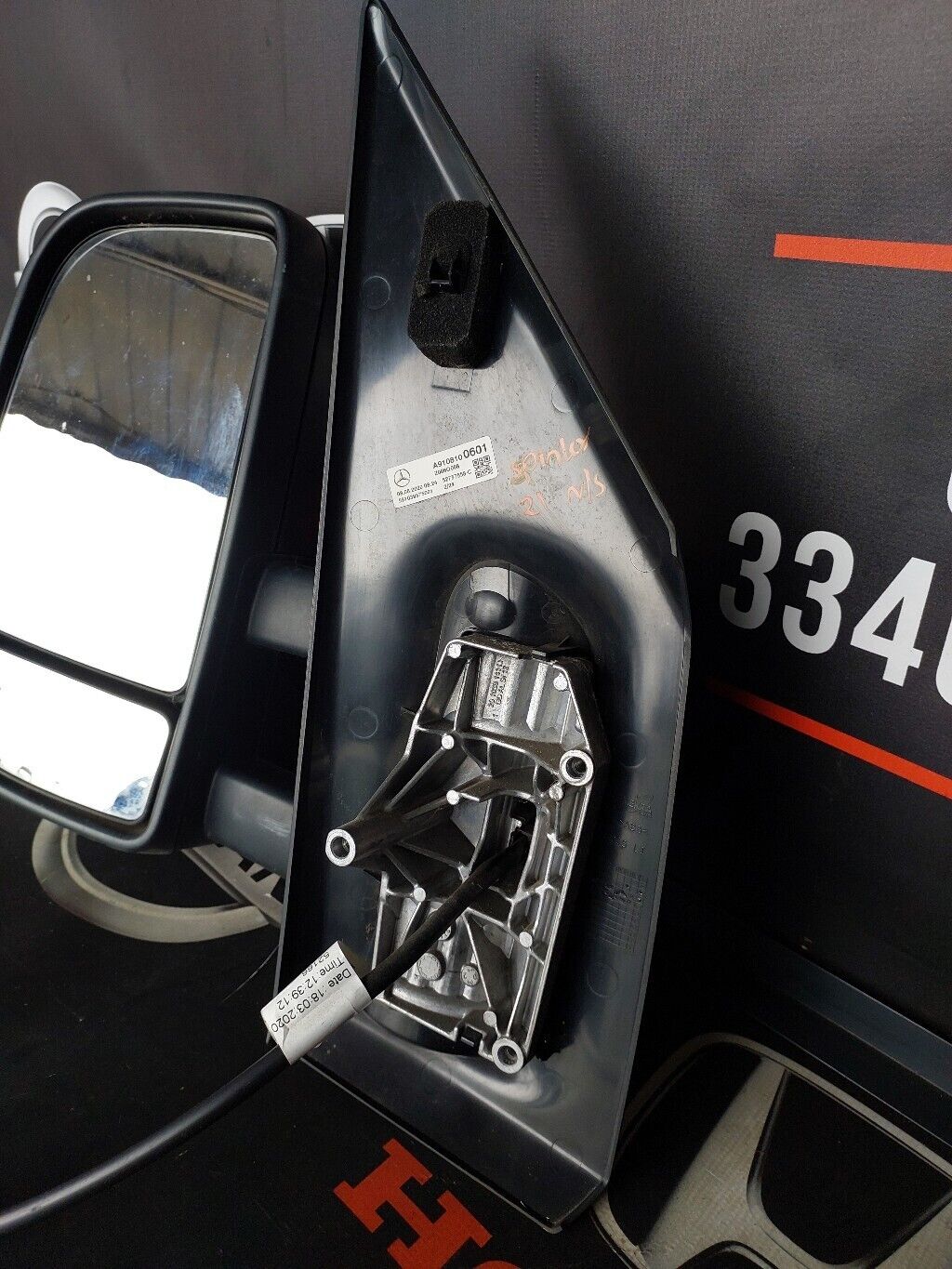 MERCEDES SPRINTER VAN 2021 N/S WING MIRROR LH