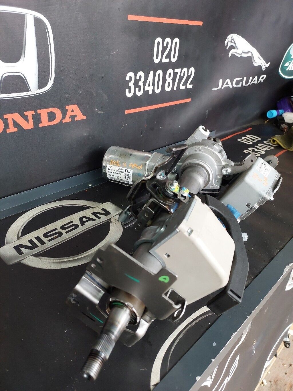 NISSAN NOTE 2016 PETROL POWER STEERING COLUMN 285003VU2B