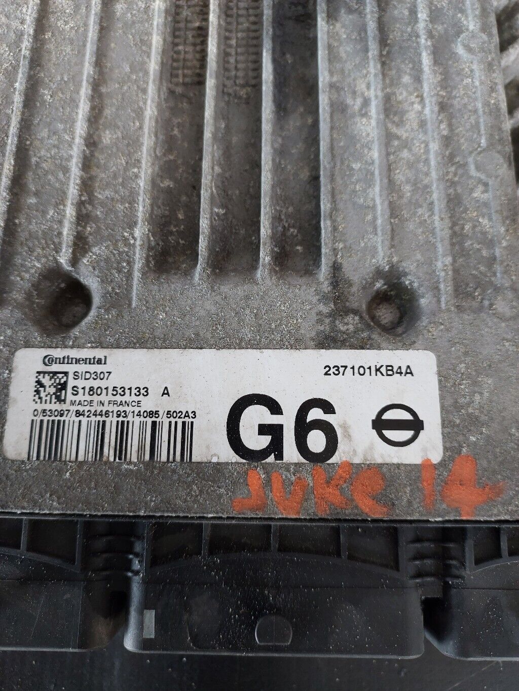 NISSAN JUKE 2014 DIESEL ENGINE CONTROL MODULE ECU 237101KB4A