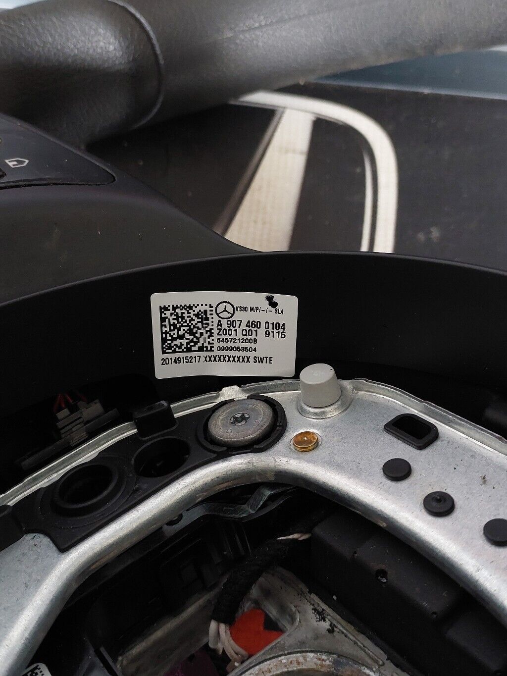 MERCEDES SPRINTER VAN 2021 STEERING WHEEL