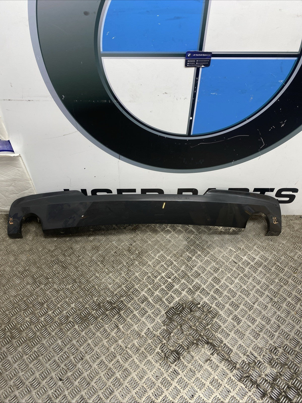 BMW F10 F11 M Sport Rear Bumper Lower Valance Diffuser Twin Exhaust 7906283