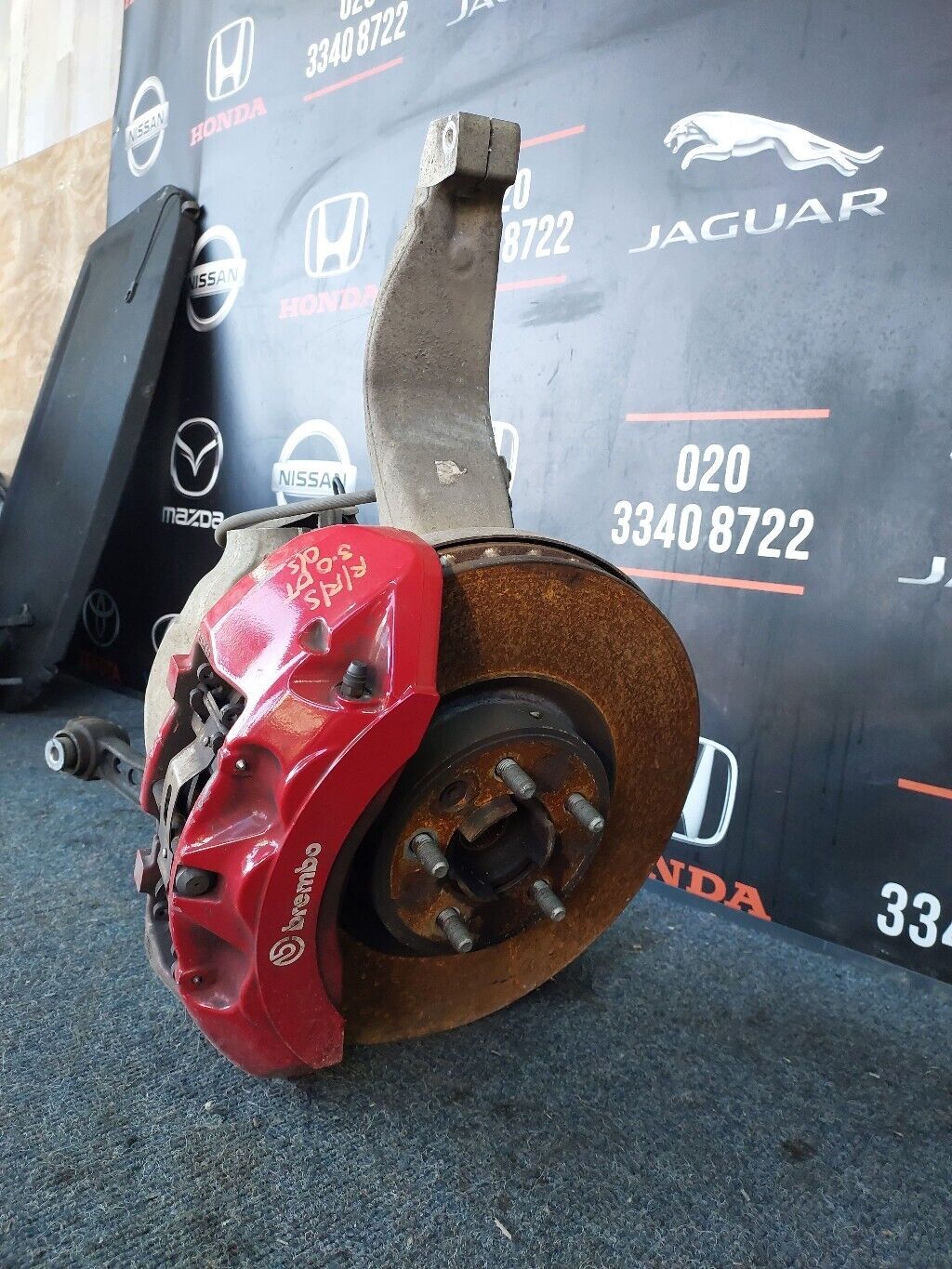 LAND ROVER RANGE ROVER 3.0 DIESEL O/S FRONT SUSPENSION LEG 2017