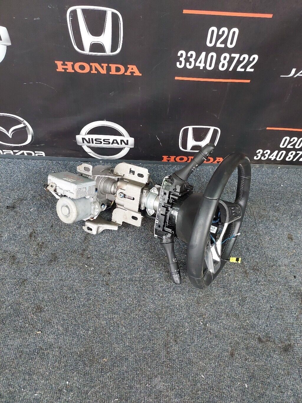 NISSAN QASHQAI J11 STEERING WHEEL SQUIB COLUMN COMPLETE 2019