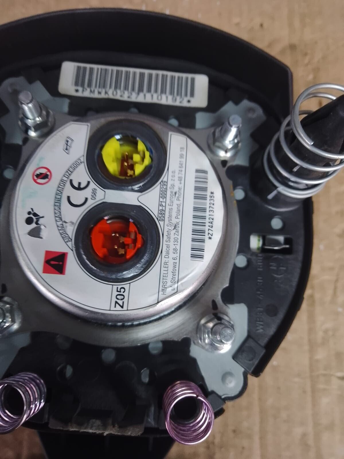 NISSAN LEAF  STEERING WHEEL AIRBAG 2017-2024