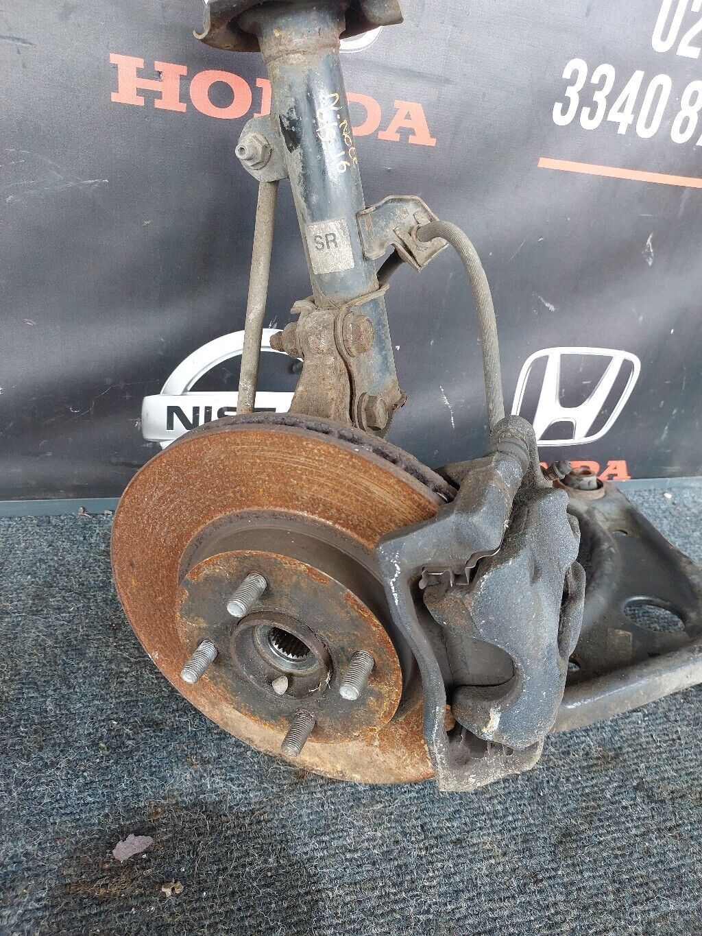 NISSAN NOTE 2016 O/S FRONT SUSPENSION LEG COMPLETE RH