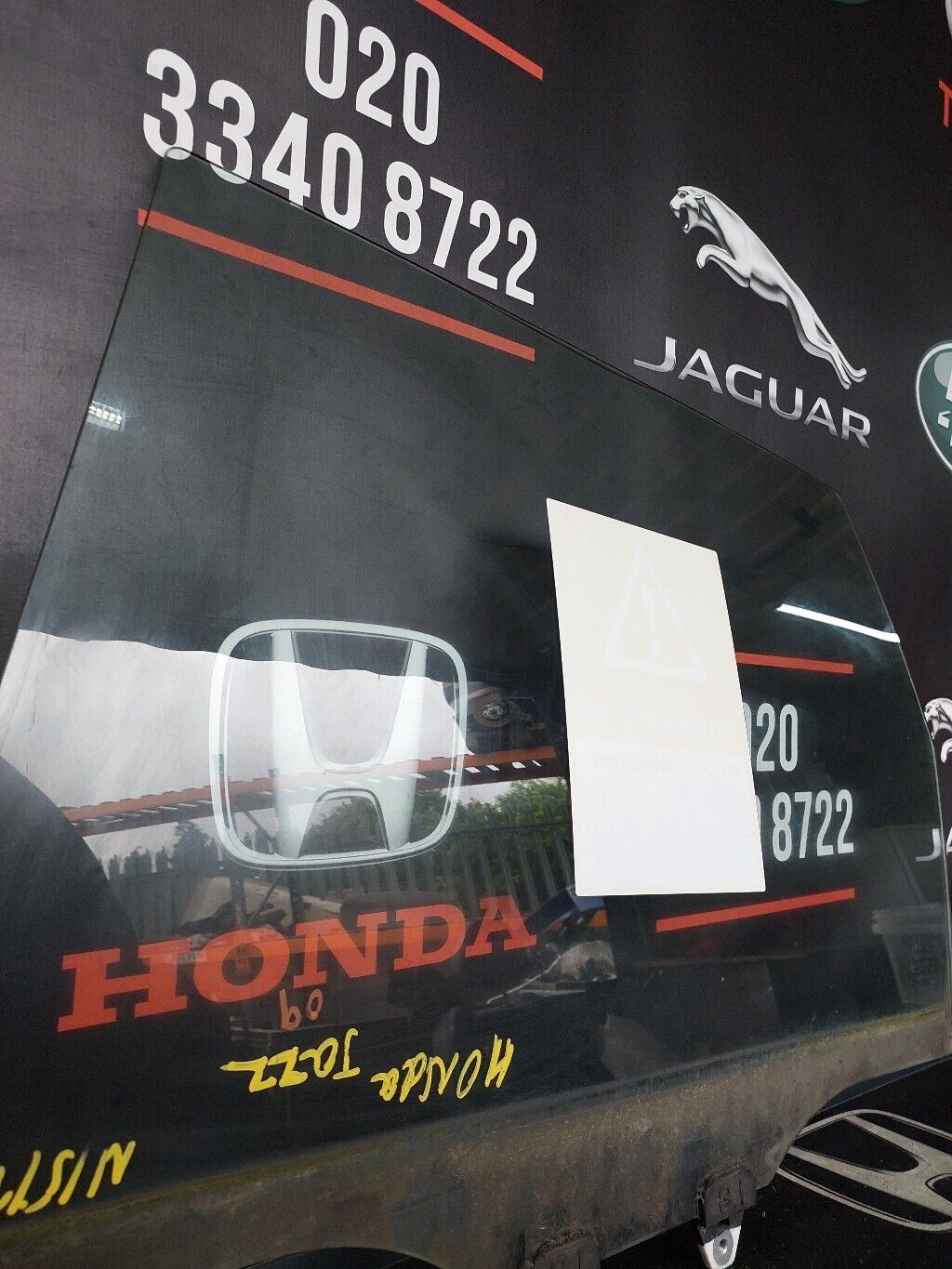 HONDA JAZZ 2009 N/S REAR DOOR WINDOW GLASS LH