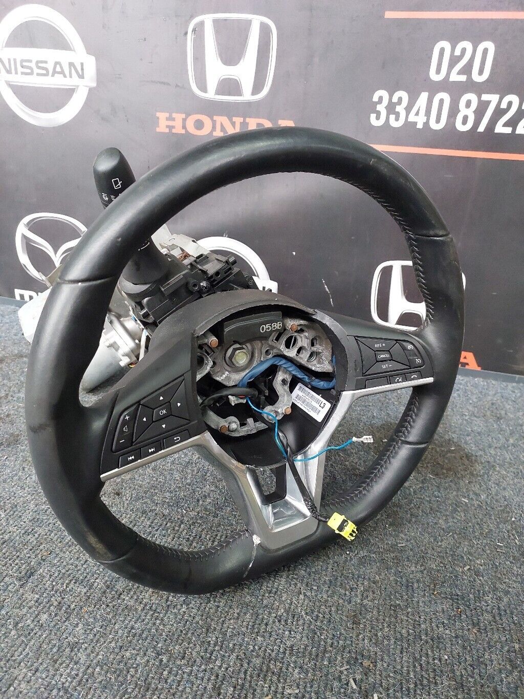 NISSAN QASHQAI J11 STEERING WHEEL SQUIB COLUMN COMPLETE 2019