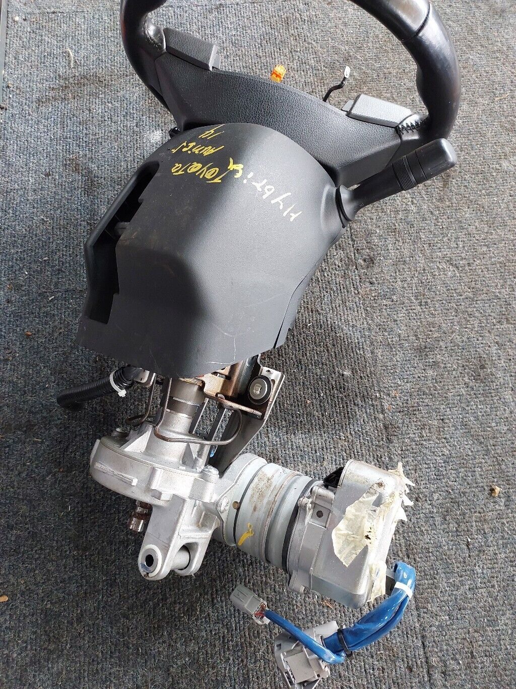 TOYOTA AURIS 2014 HYBRID STEERING WHEEL COLUMN SQUIB WIPER INDICATOR STALK