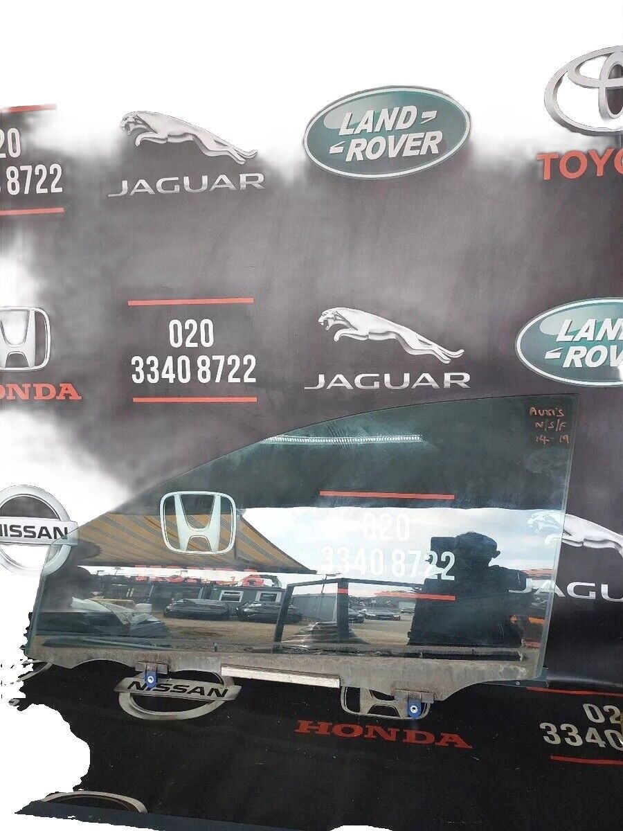 TOYOTA AURIS N/S FRONT DOOR WINDOW GLASS LH 14-19