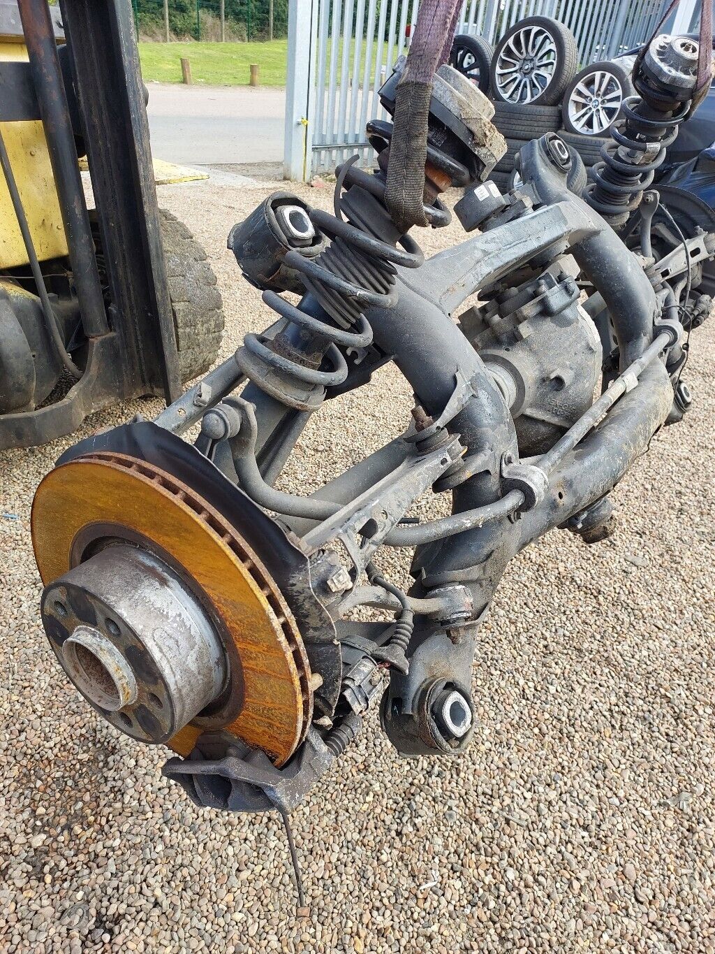 BMW X5 X6 F15 F16 REAR SUBFRAME AXLE COMPLETE, HANDBRAKE, DIFF, SUSPENSION